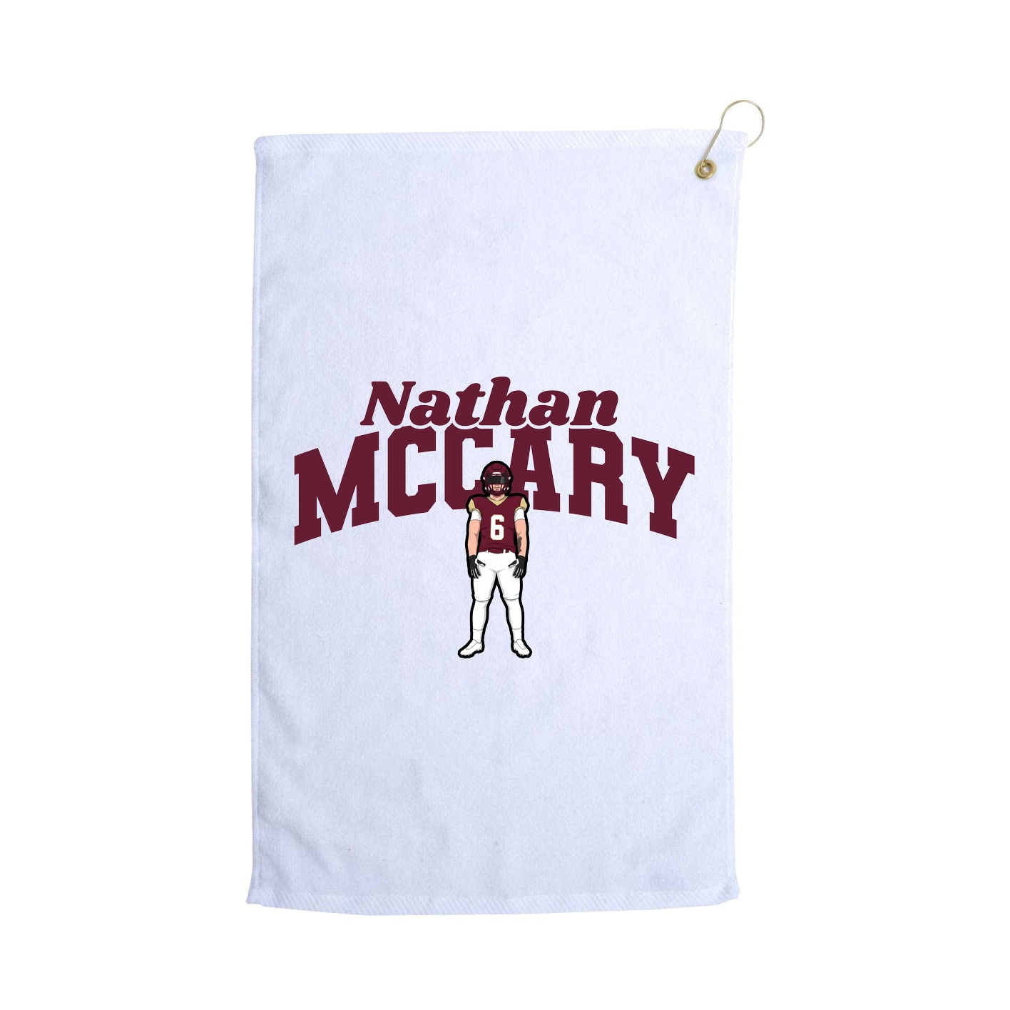 Golf Towel — Signature Arch in White