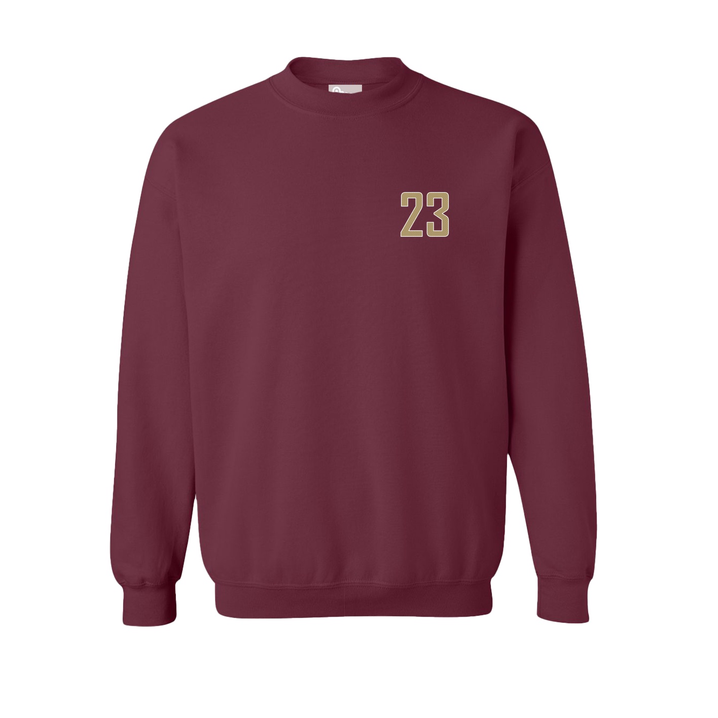 Fleece Crew — Front Shirsy in Maroon