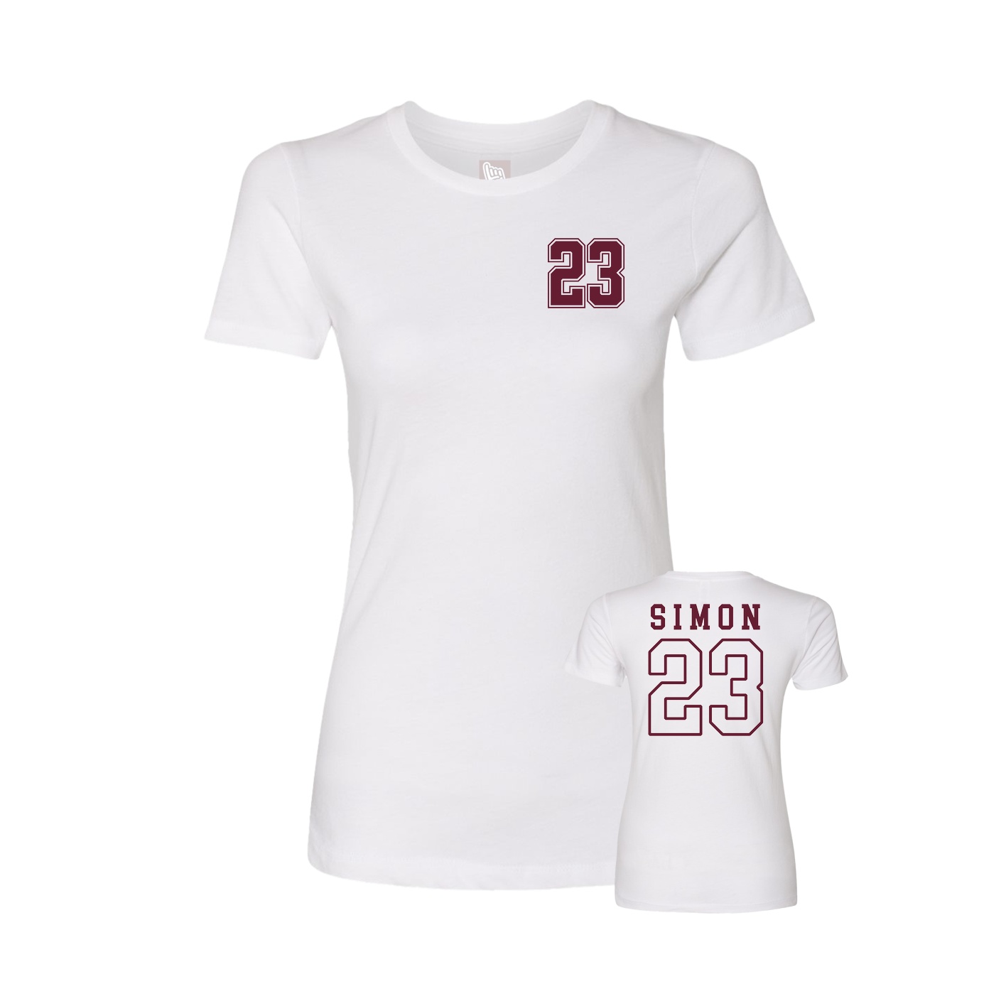 Womens Tee — Chest Back in White