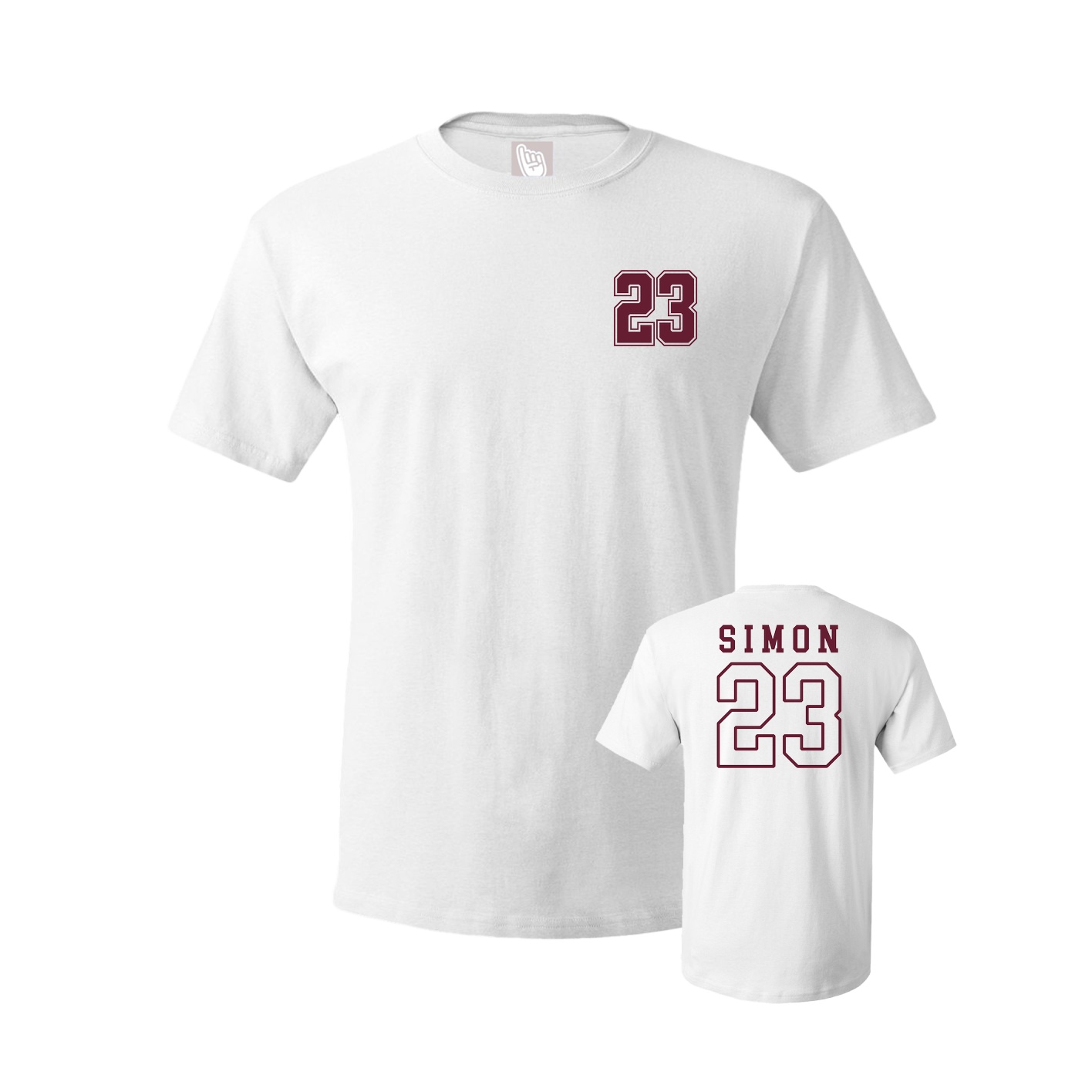 Youth Tee — Chest Back in White