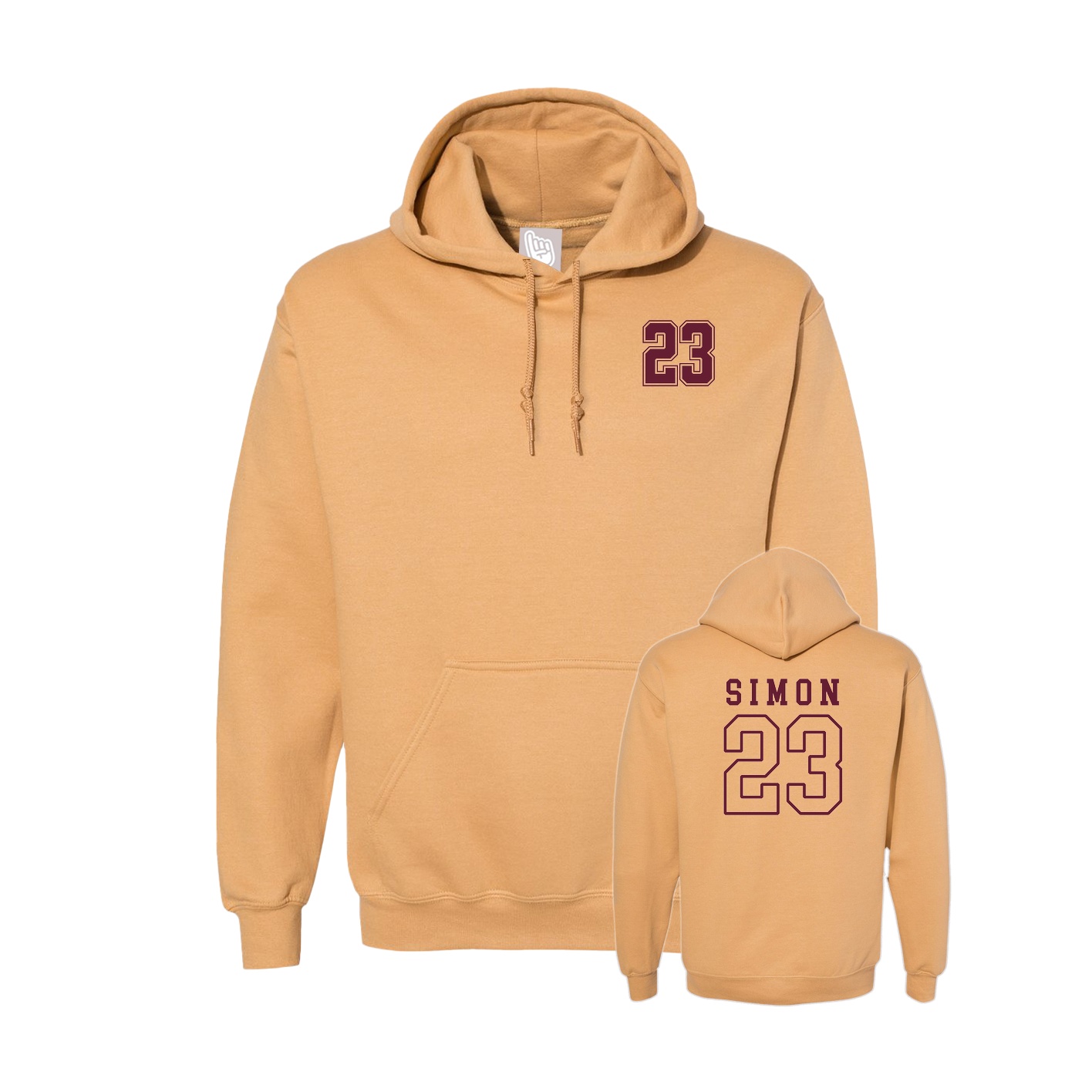 Hoodie — Chest Back in Vegas Gold