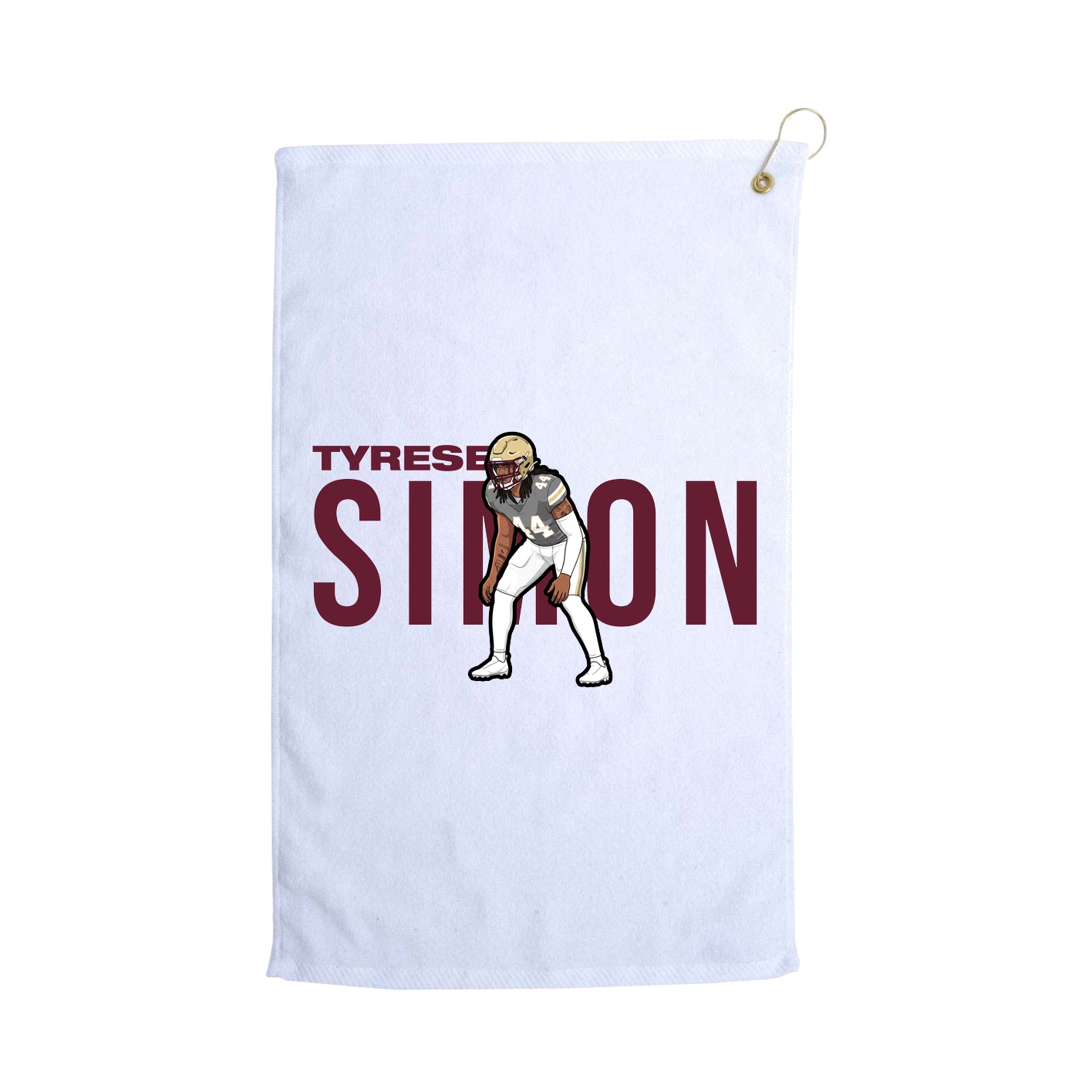 Golf Towel — Player Name in White