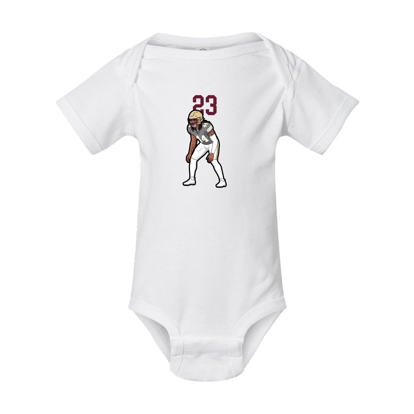 Baby Onesie — Number Top in White