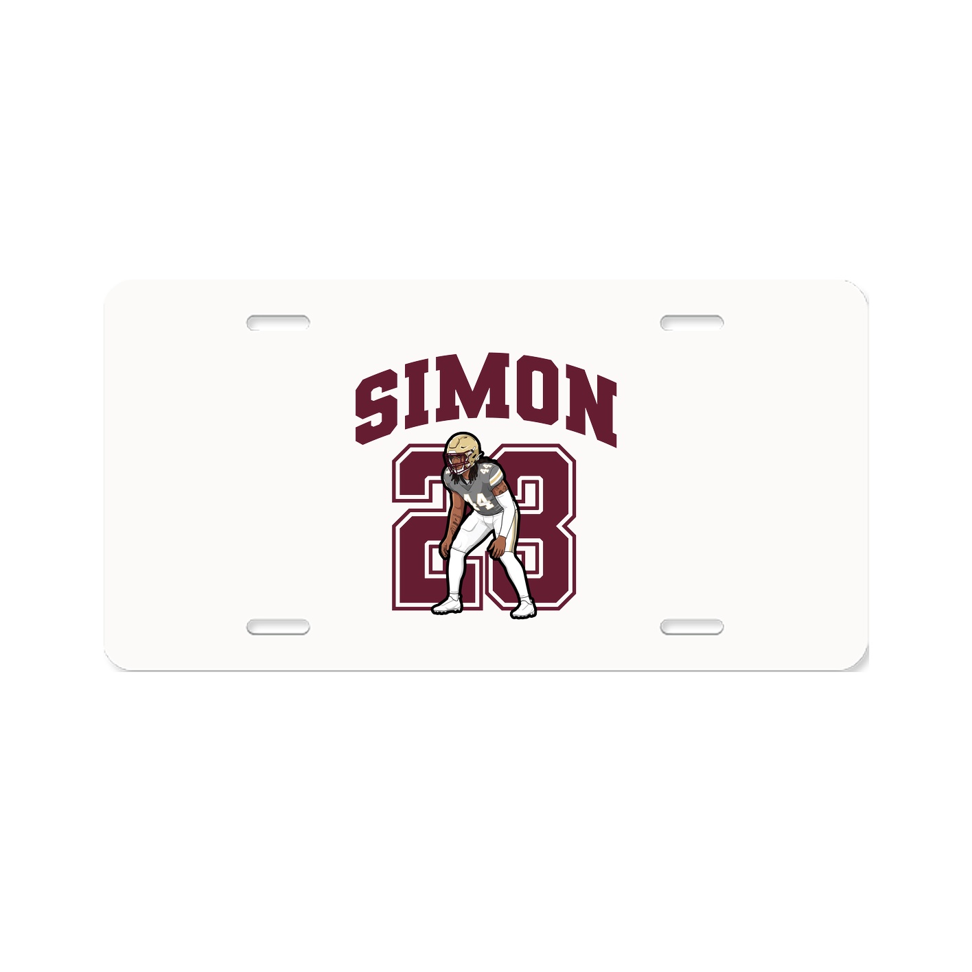 License Plate — Number in Classic