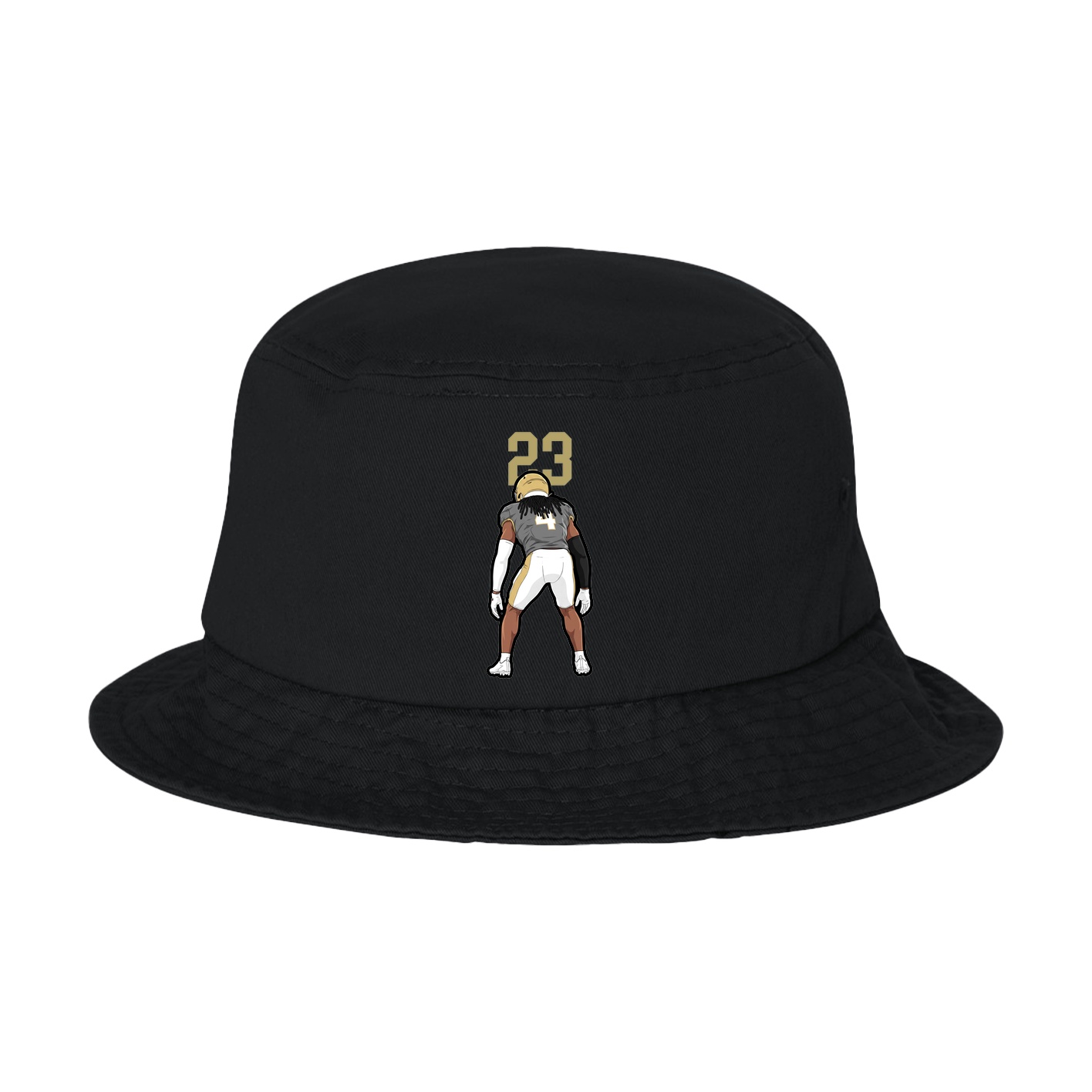 Bucket Cap — Number Top in Black