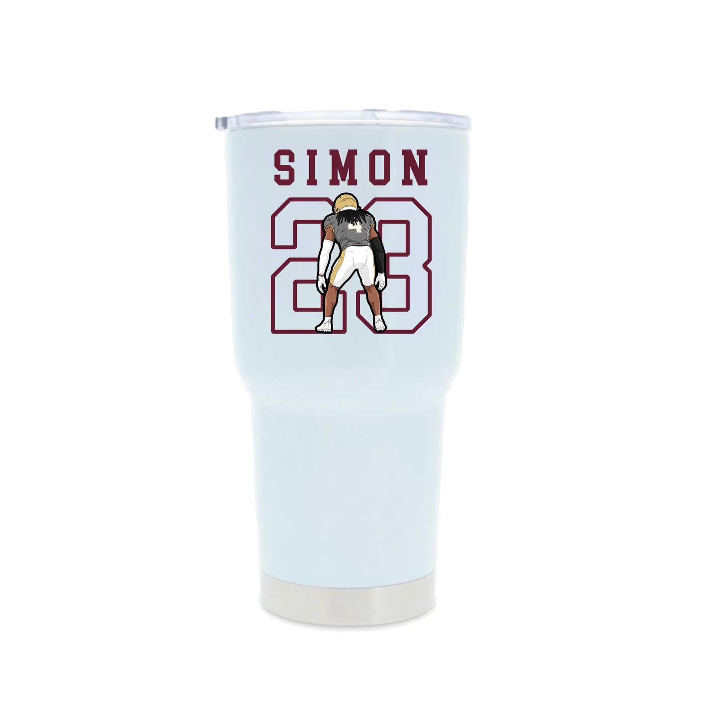 30oz Stainless Steel Tumbler — Shirsey in White