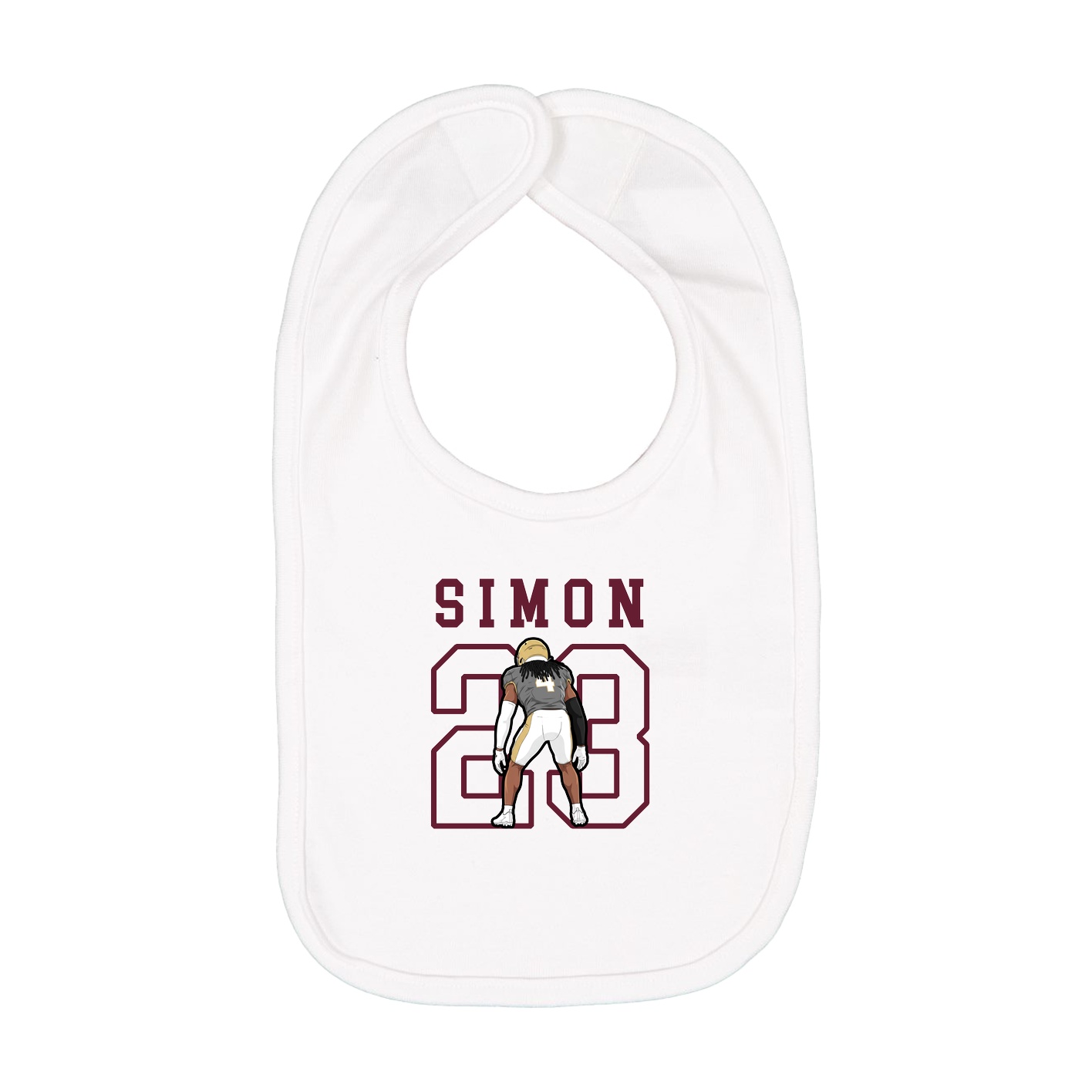 Infant Bib — Shirsey in White