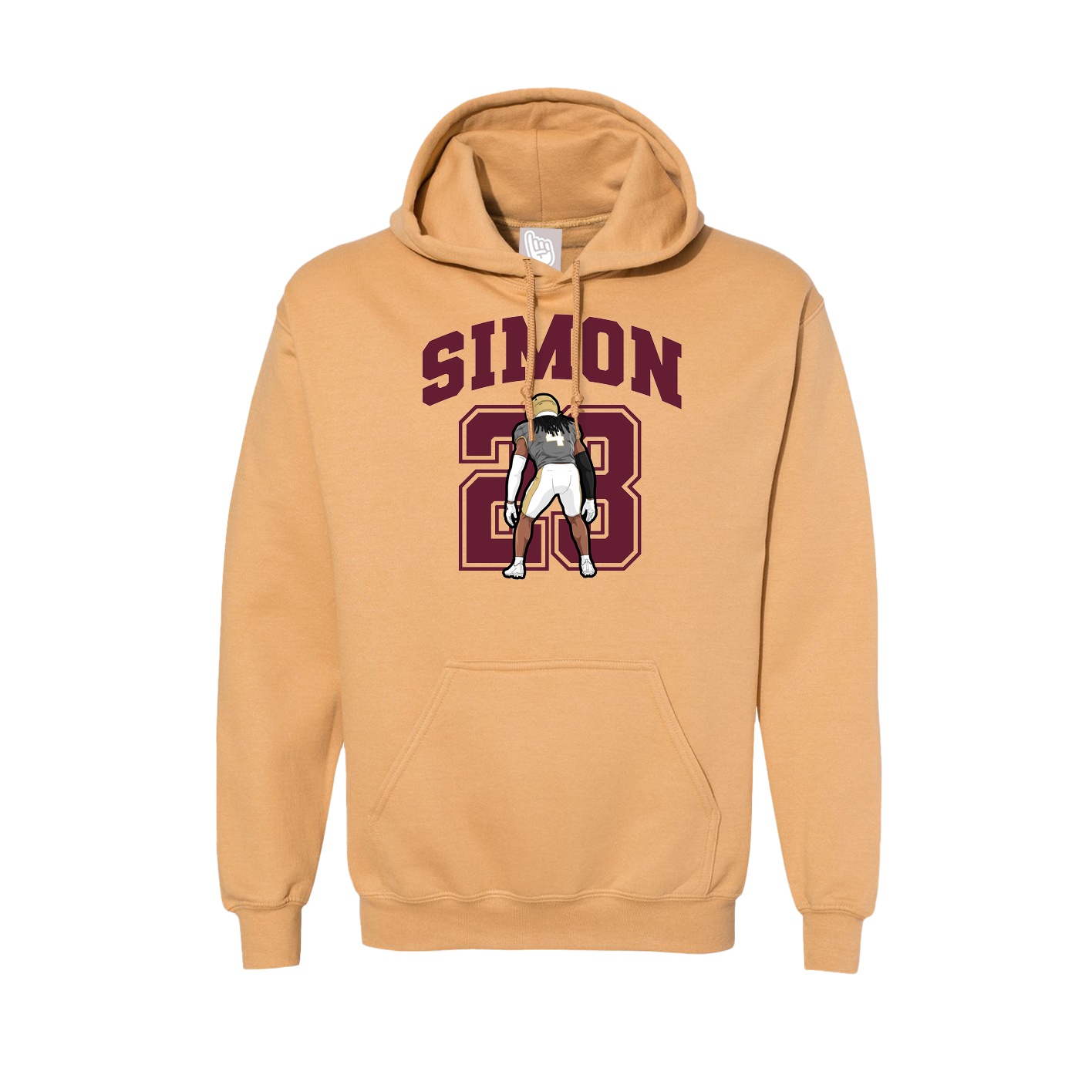 Hoodie — Number in Vegas Gold