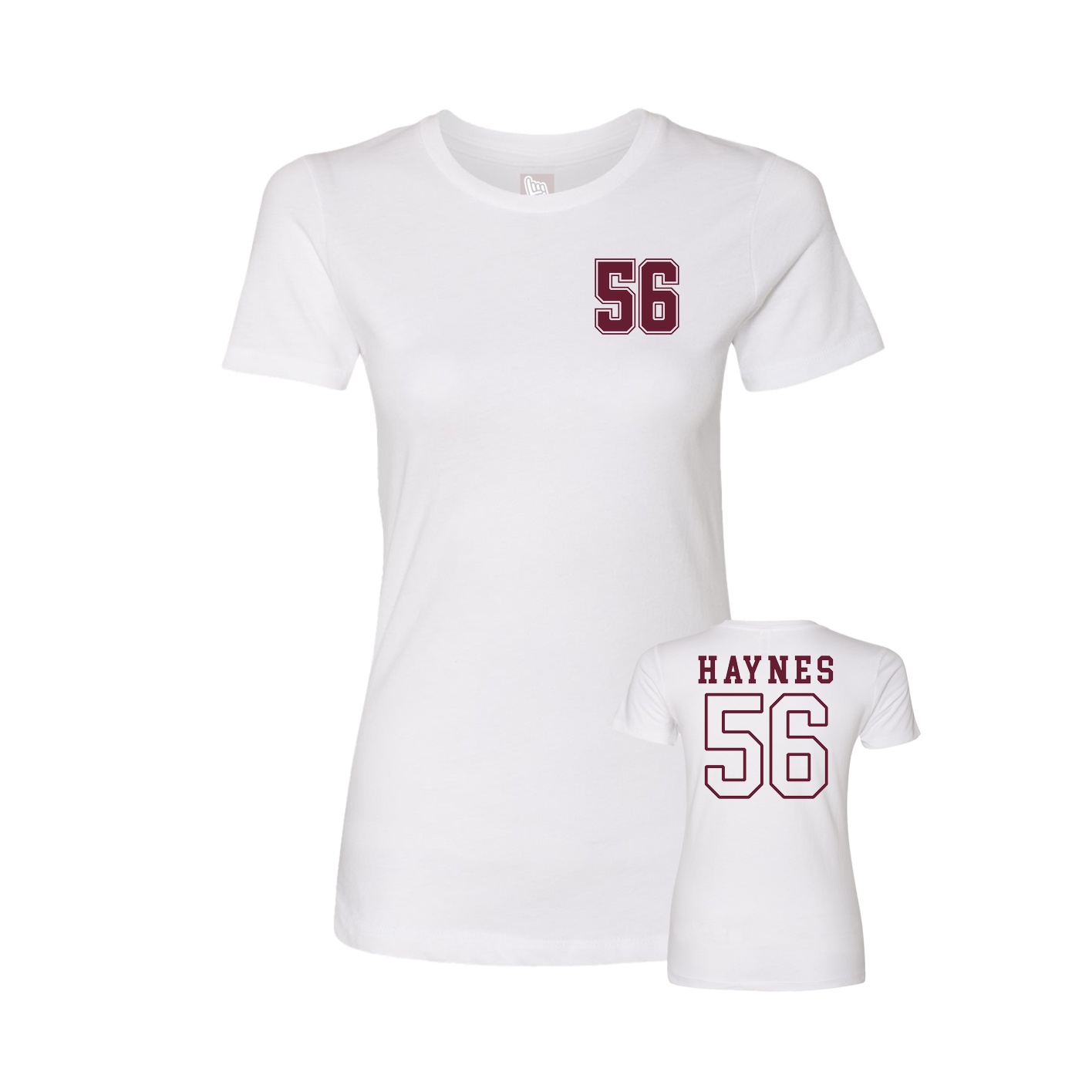 Womens Tee — Chest Back in White