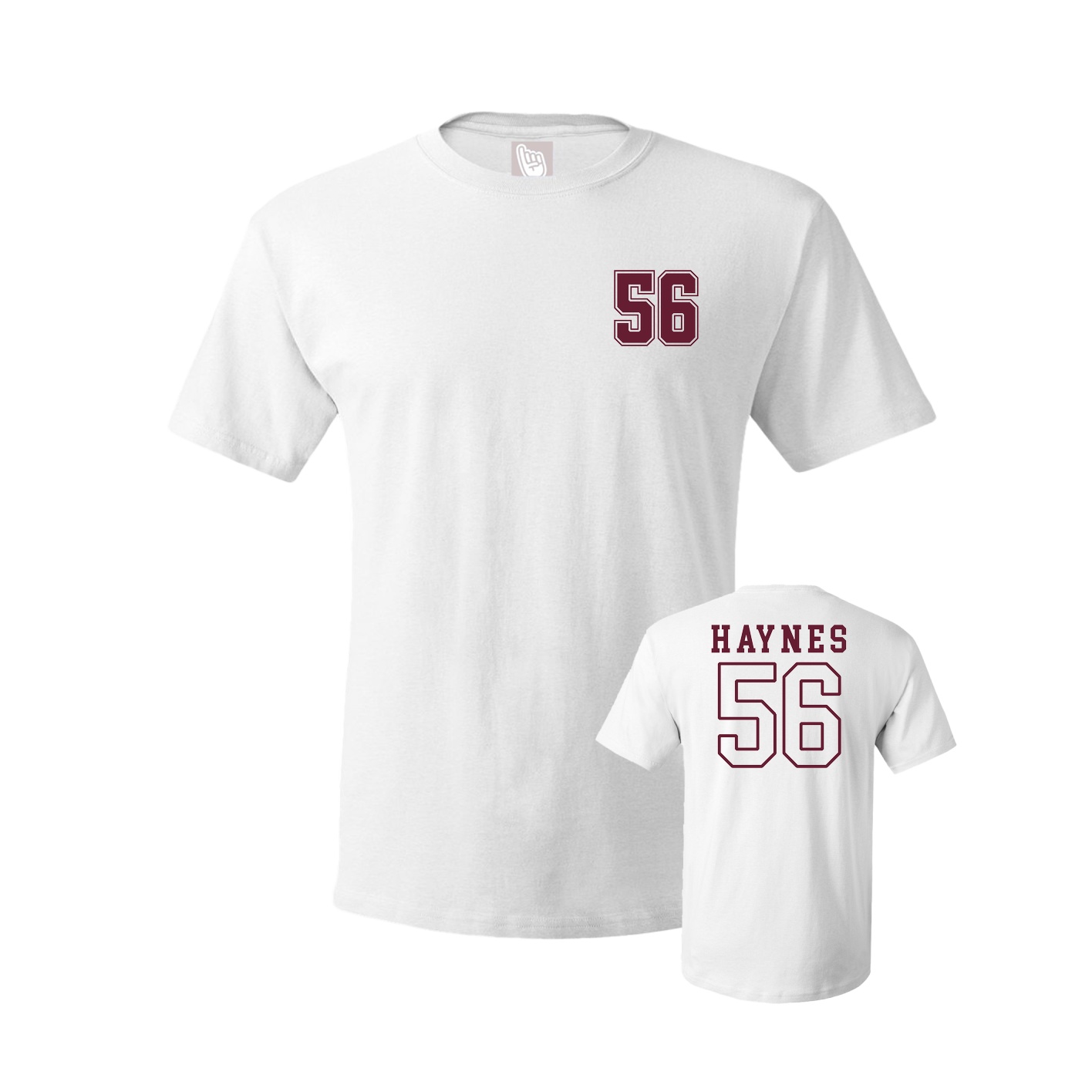 Youth Tee — Chest Back in White