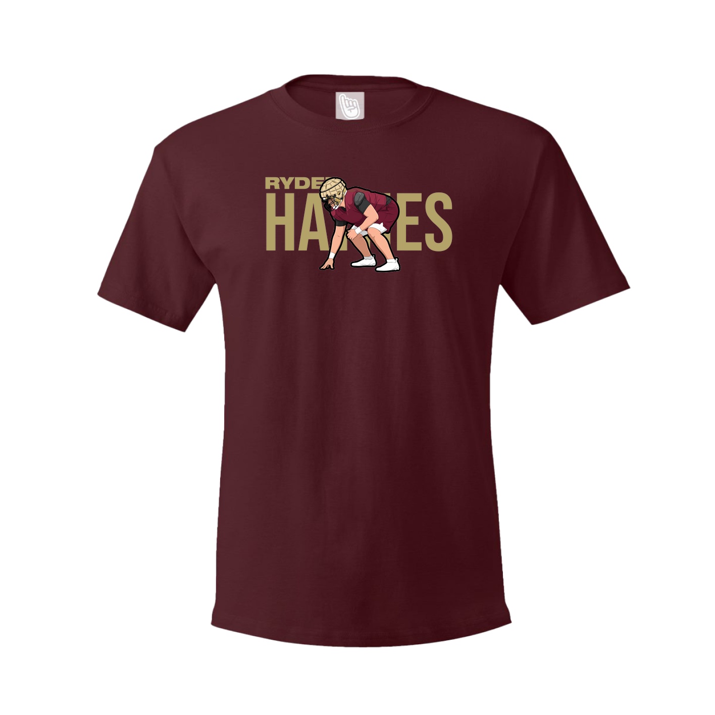 Tee — Player Name in Maroon