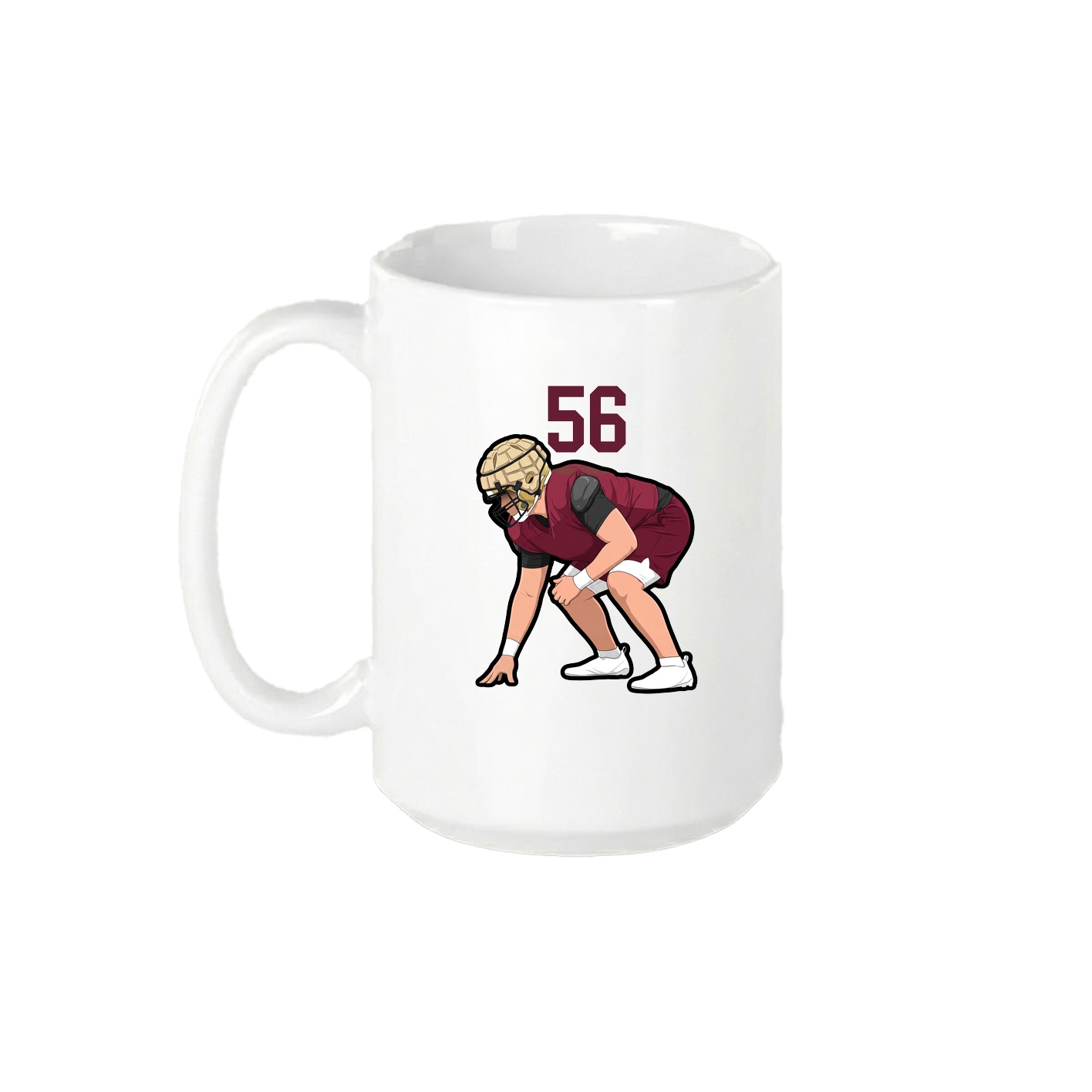 15oz Coffee Mug — Number Top in White