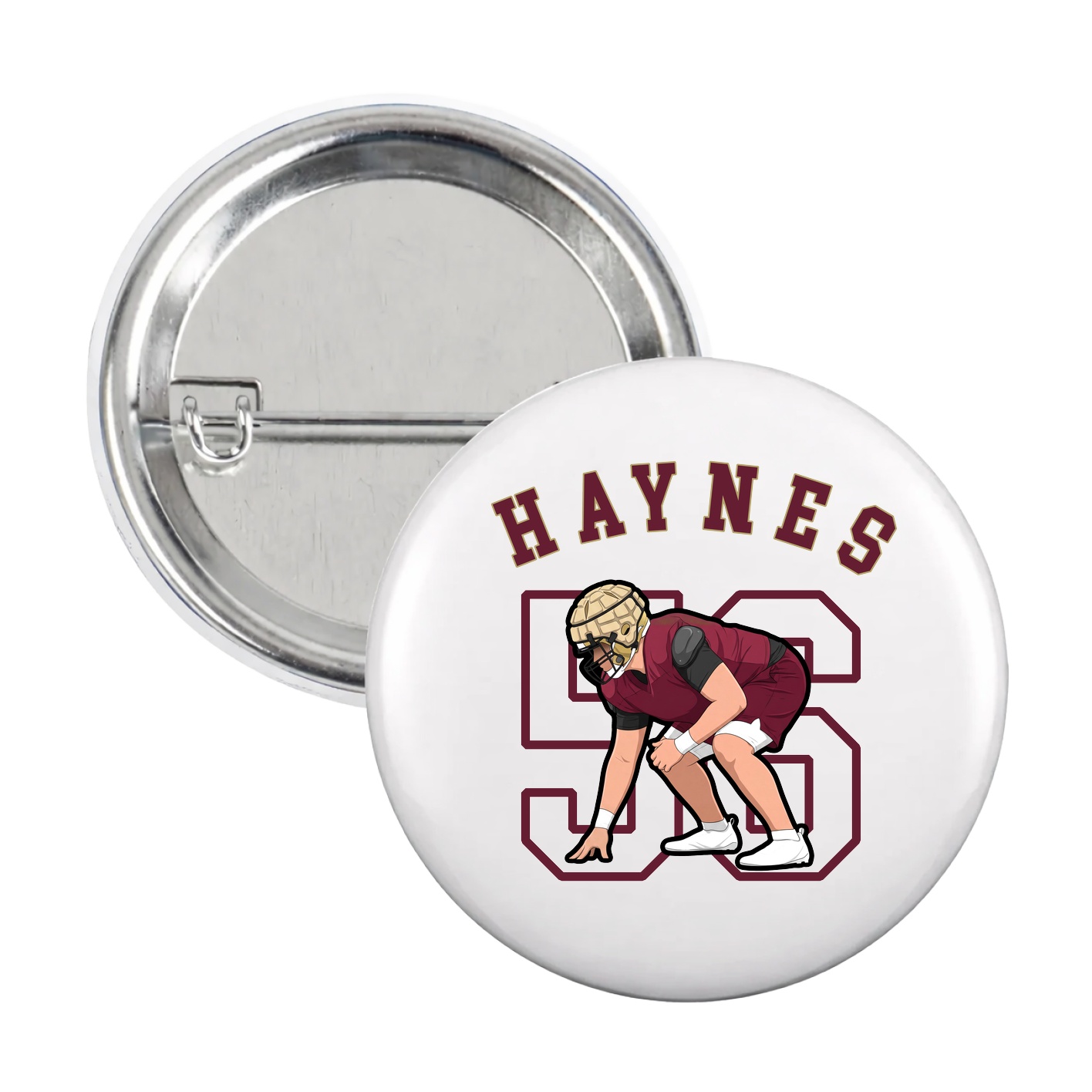 Game Day Button — Shirsey Arch in White