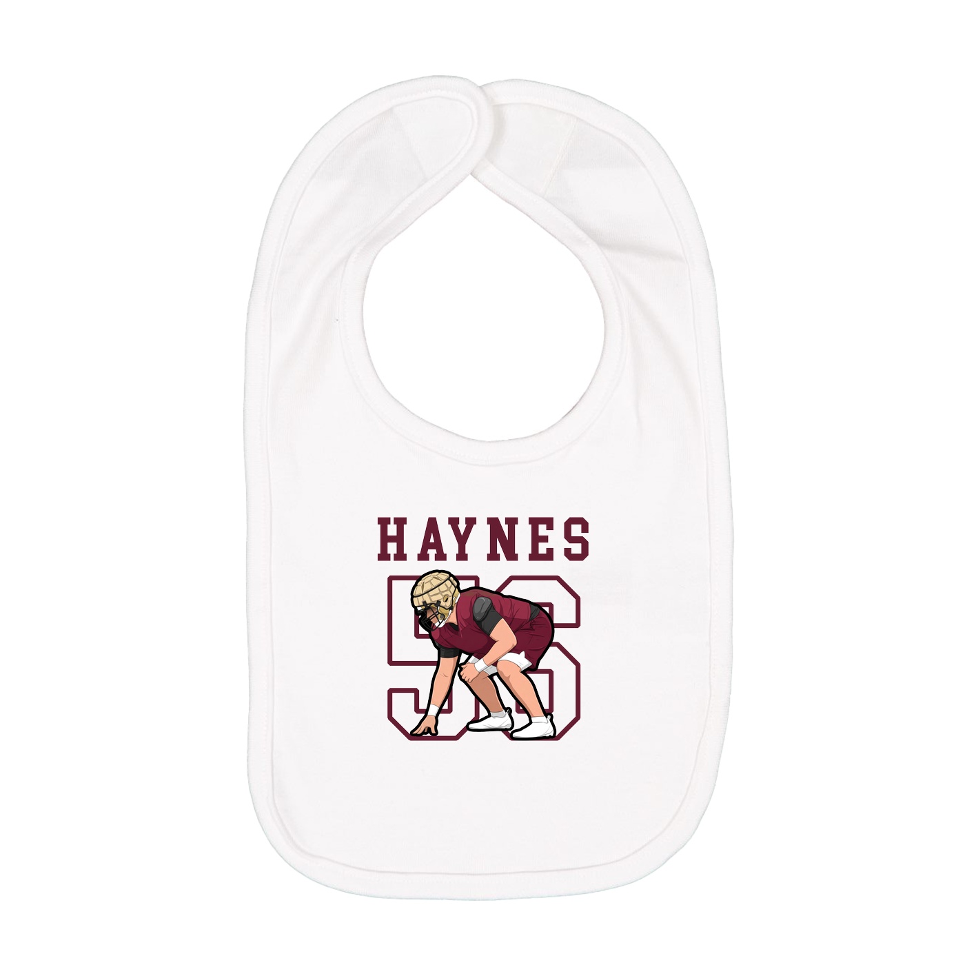 Infant Bib — Shirsey in White