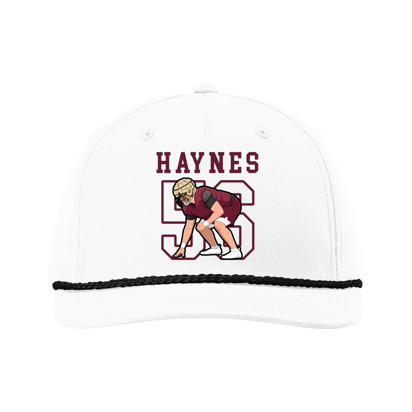 Five-Panel Classic Rope Cap — Shirsey in White