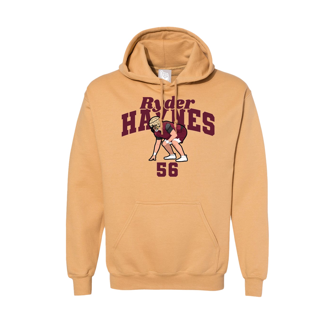 Hoodie — Signature Arch in Vegas Gold