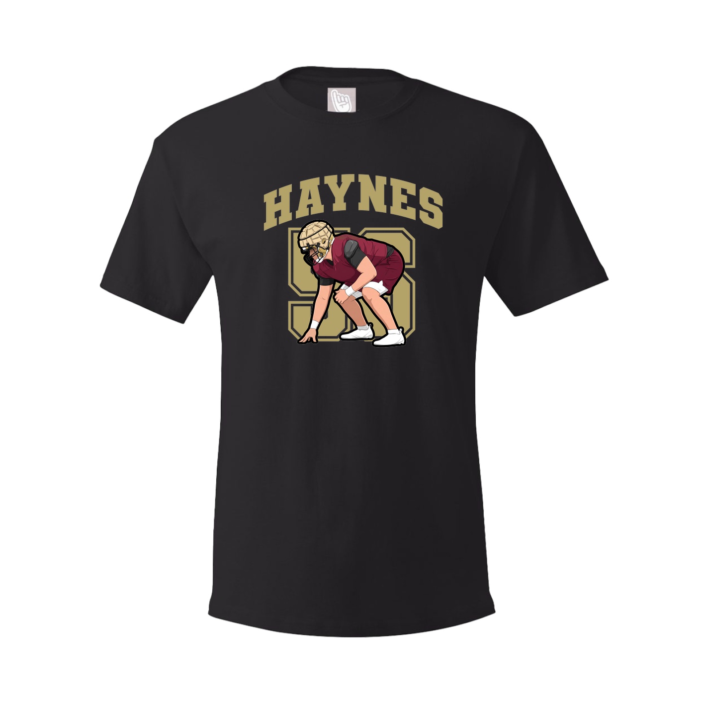 Youth Tee — Number in Black