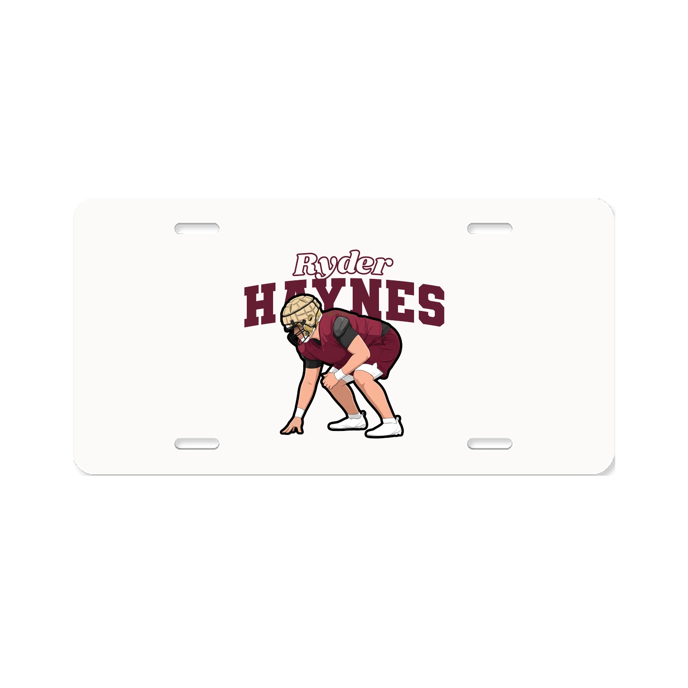 License Plate — Name Arch in Classic