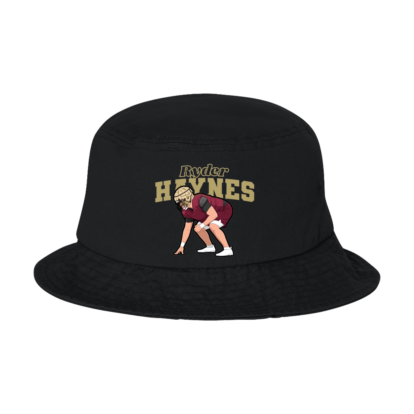 Bucket Cap — Name Arch in Black