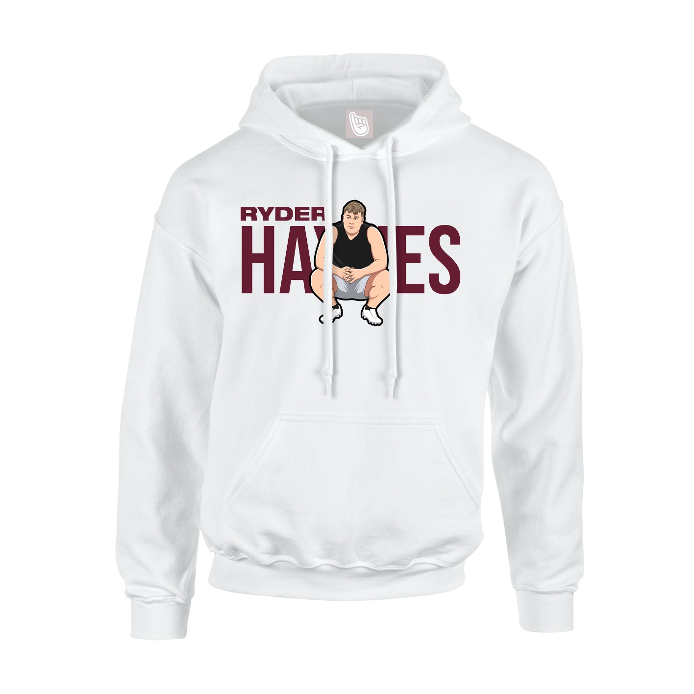 Hoodie — Player Name in White