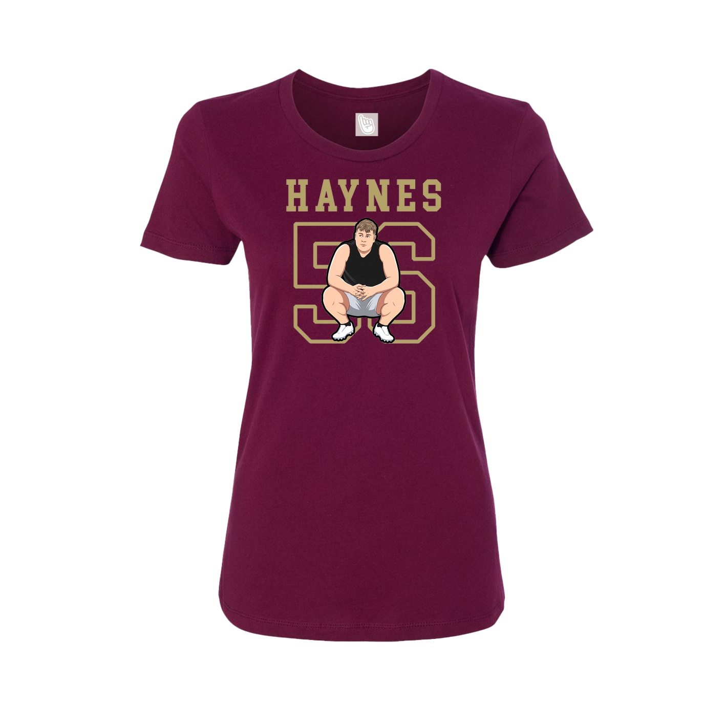 Fitted Women's Tee — Shirsey in Maroon