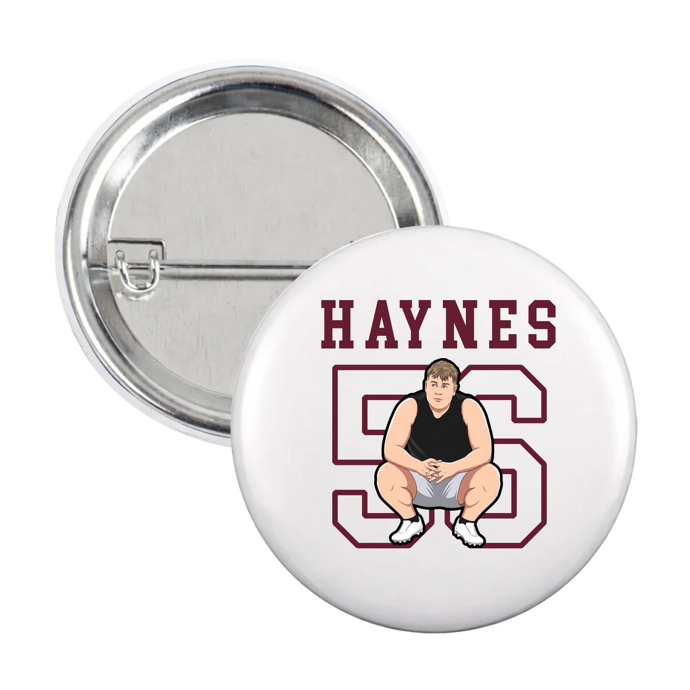 Game Day Button — Shirsey in White