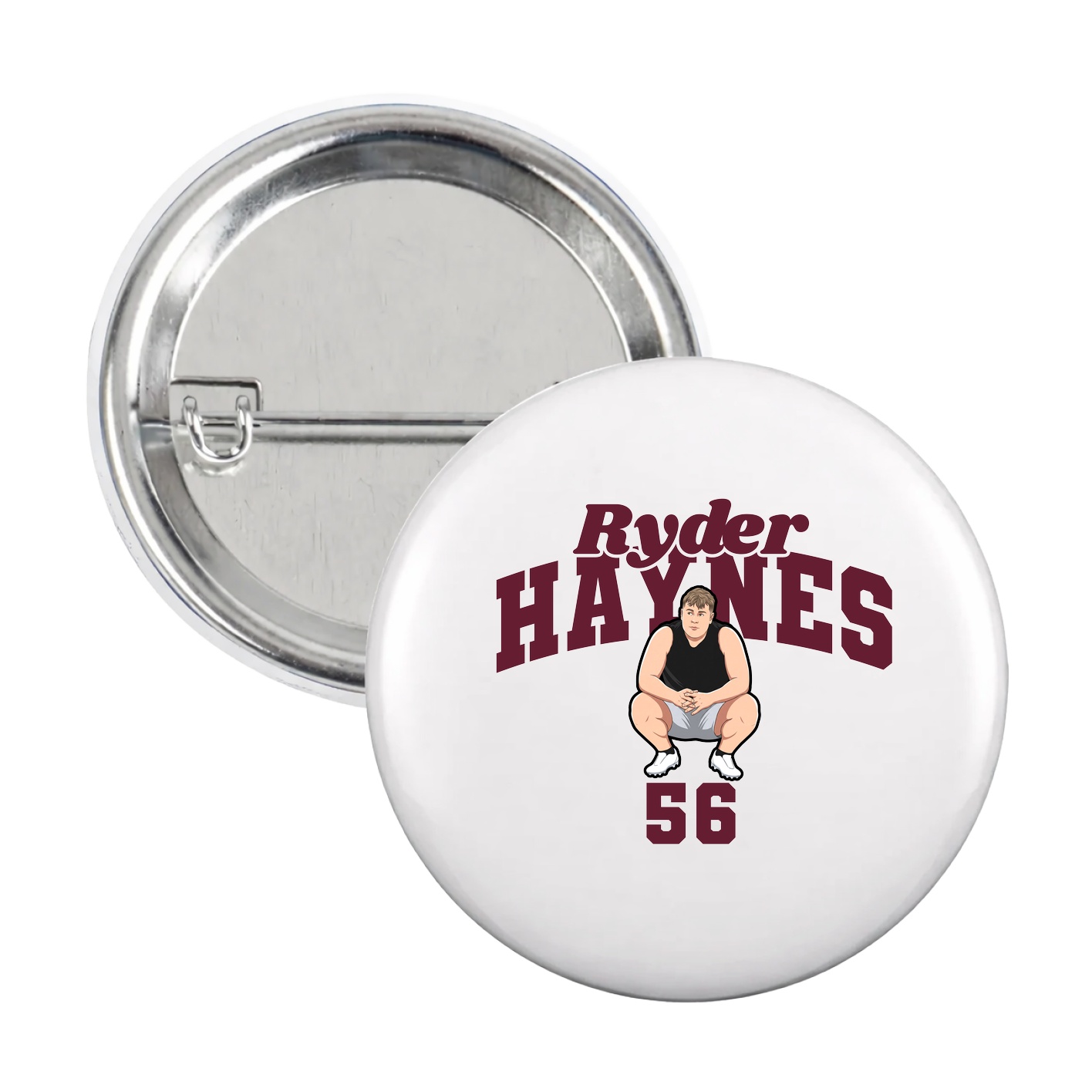Game Day Button — Signature Arch in White
