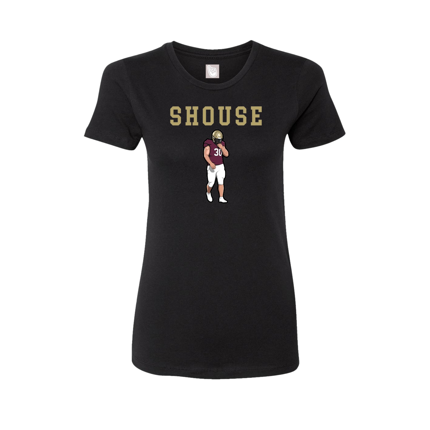 Fitted Women's Tee — Shirsey in Black