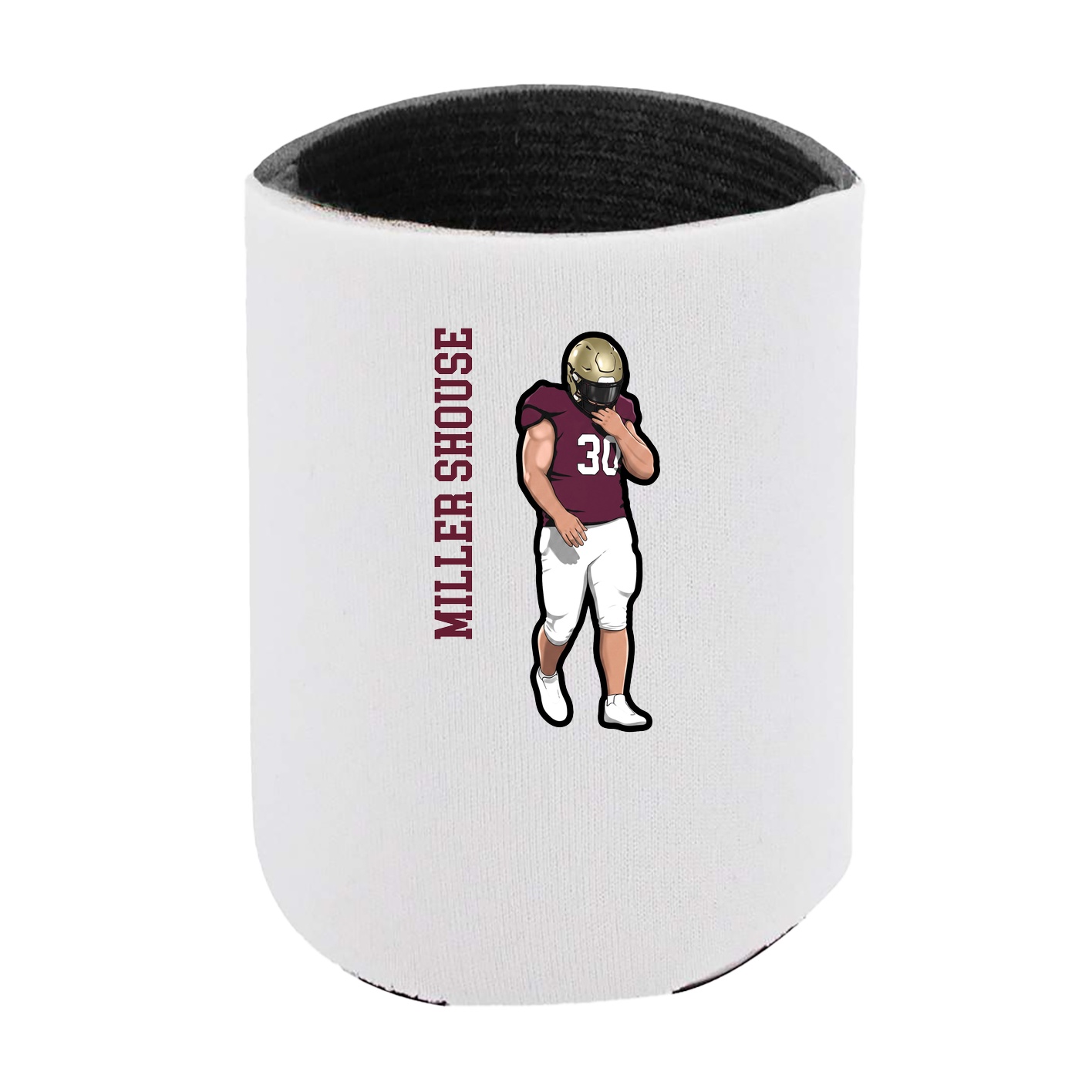 Can Holder — Name Vertical in White