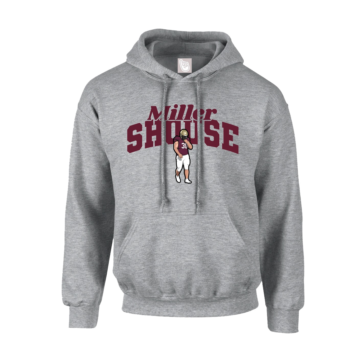 Hoodie — Signature Arch in Grey