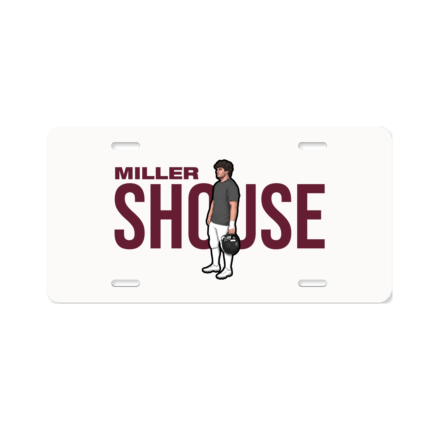 License Plate — Player Name in Classic