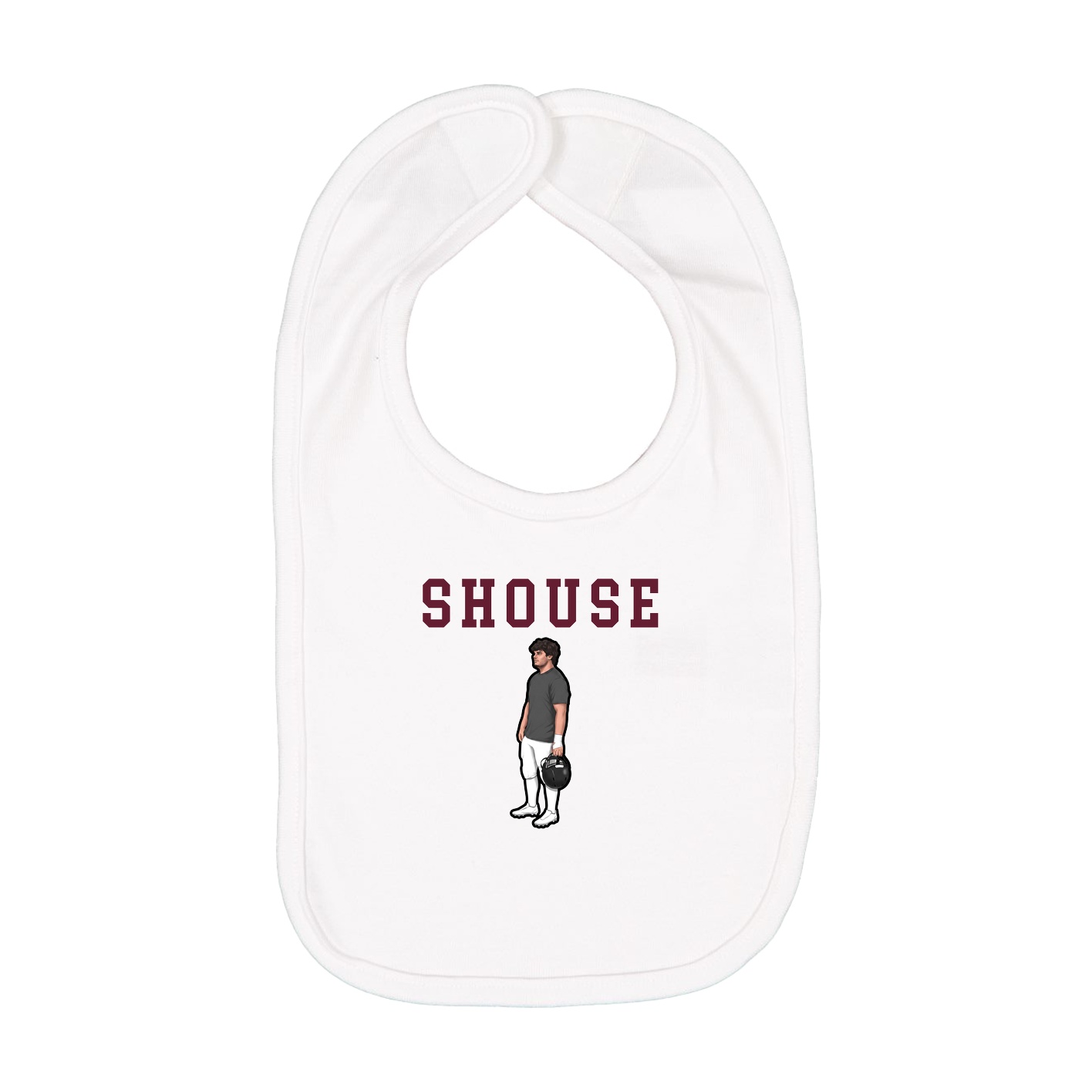 Infant Bib — Shirsey in White