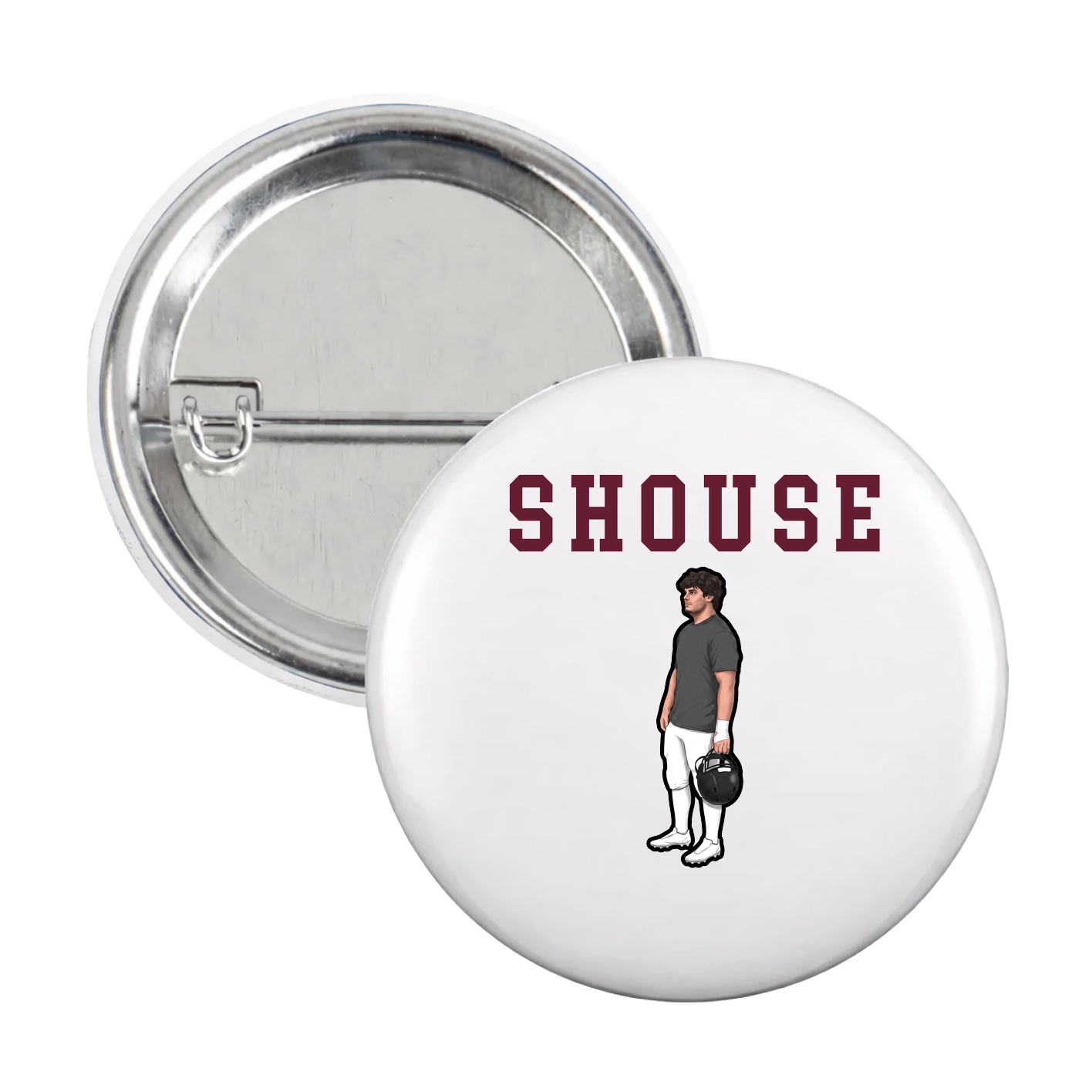 Game Day Button — Shirsey in White