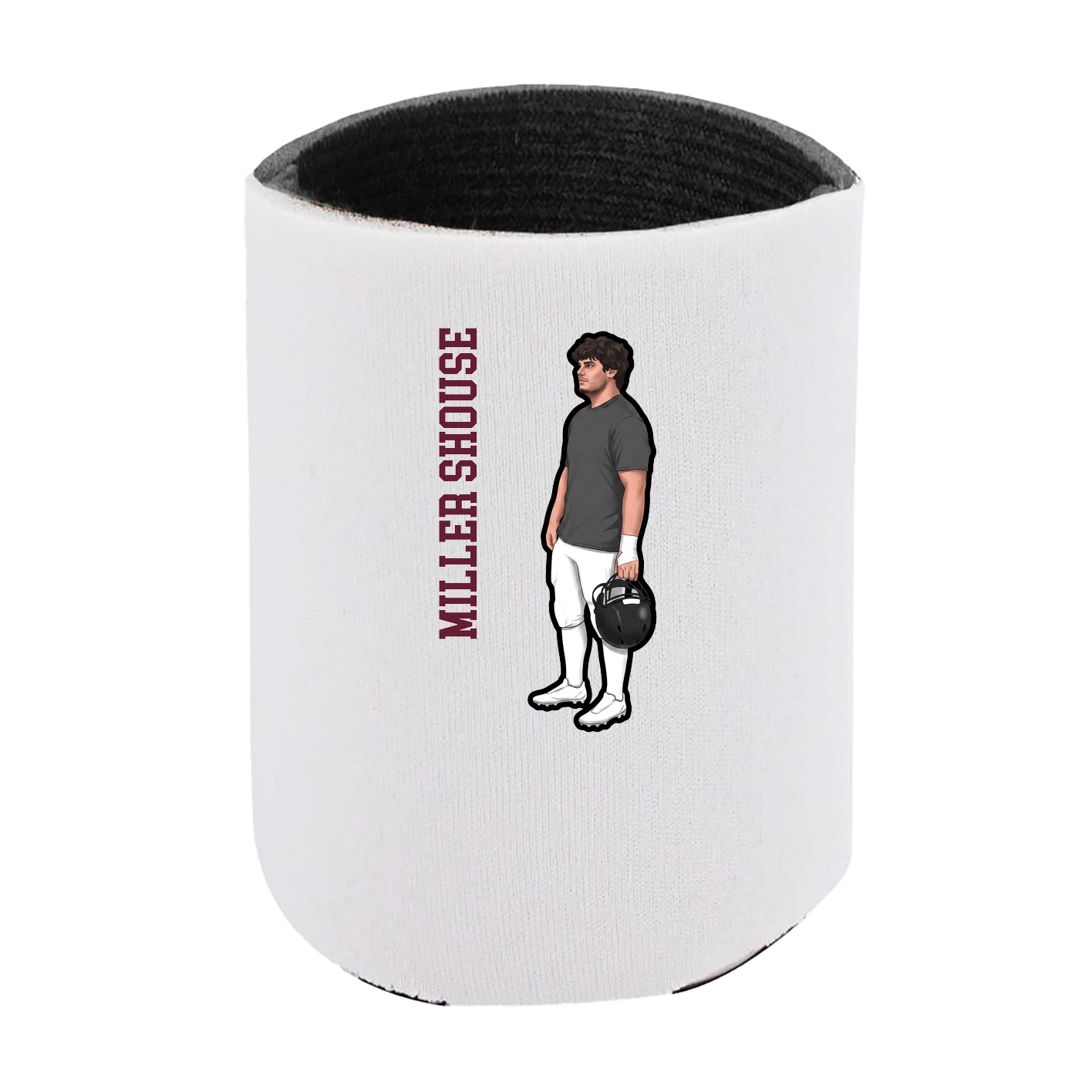 Can Holder — Name Vertical in White