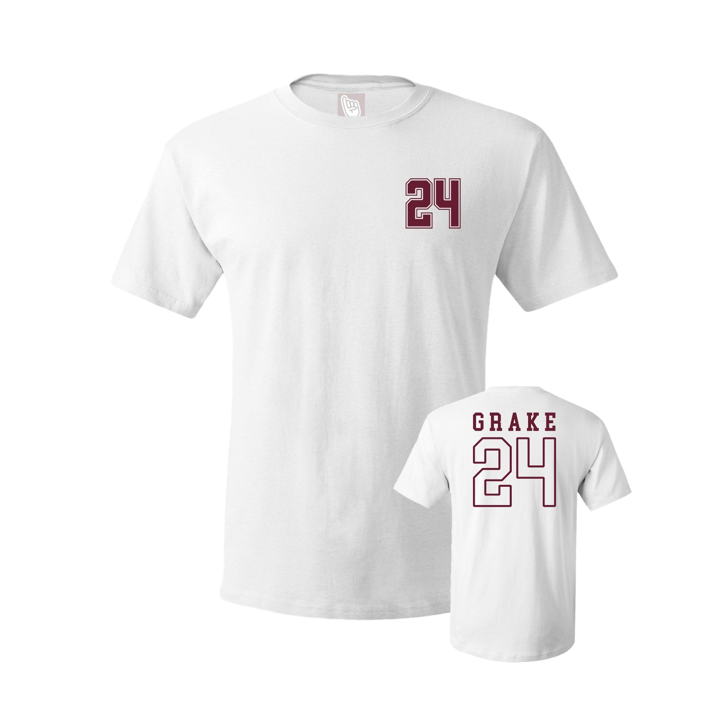 Youth Tee — Chest Back in White