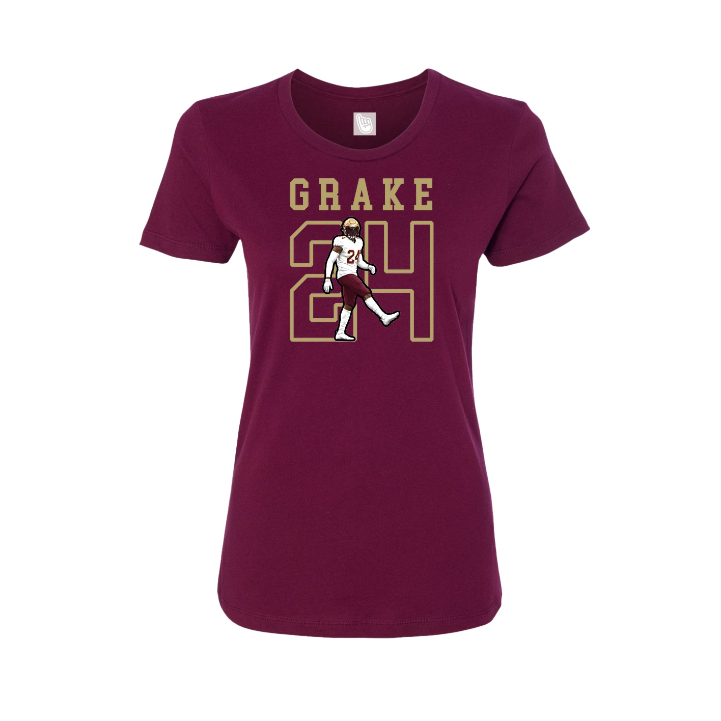 Fitted Women's Tee — Shirsey in Maroon