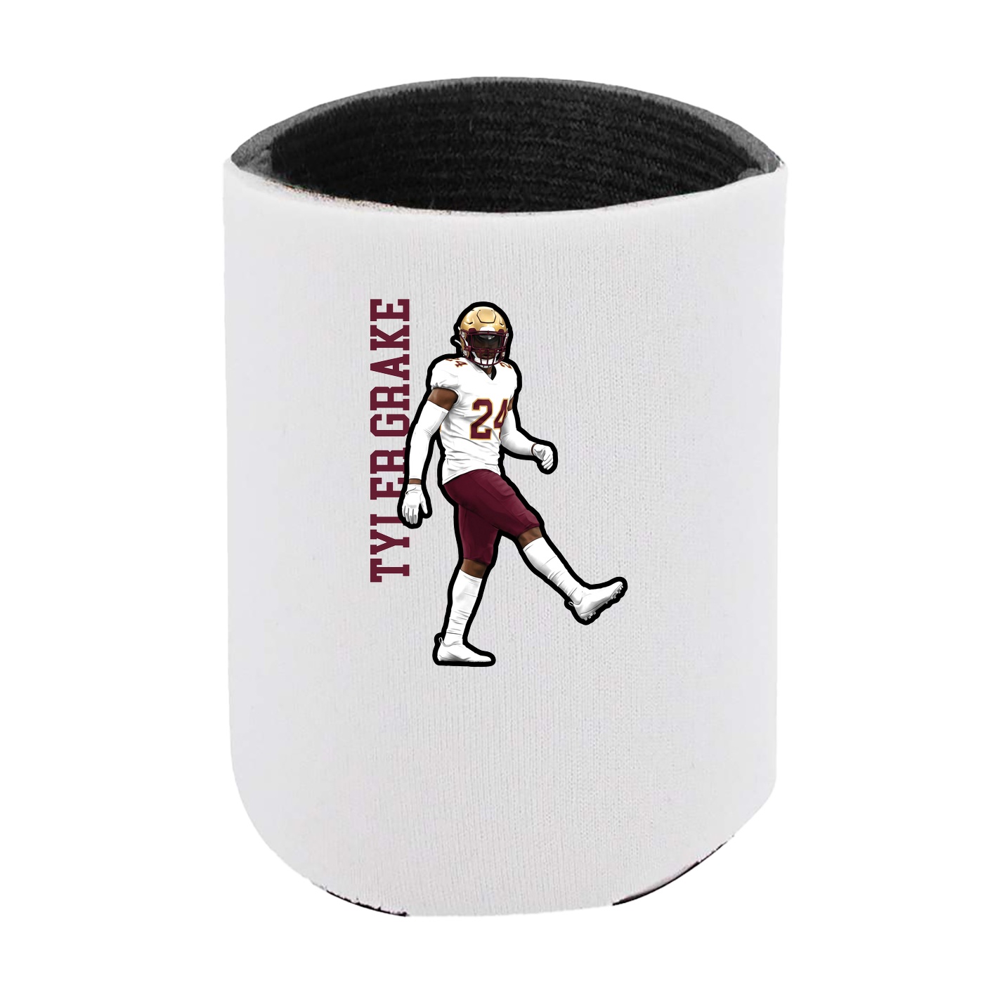 Can Holder — Name Vertical in White
