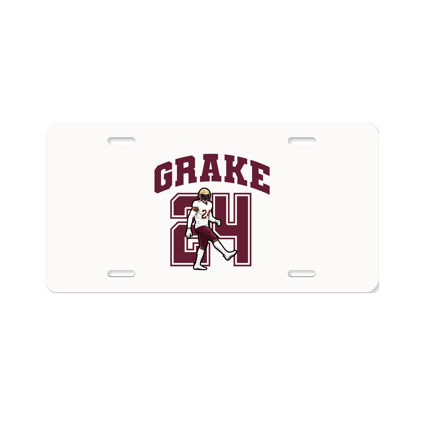 License Plate — Number in Classic