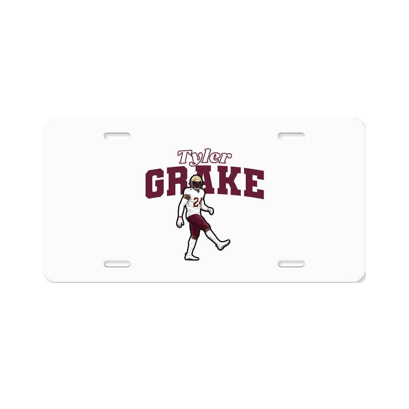 License Plate — Name Arch in Classic