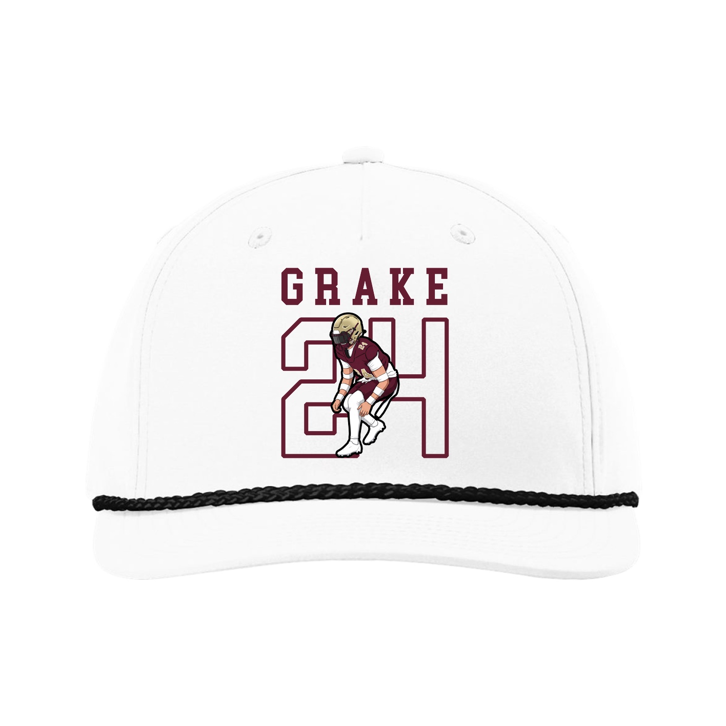 Five-Panel Classic Rope Cap — Shirsey in White
