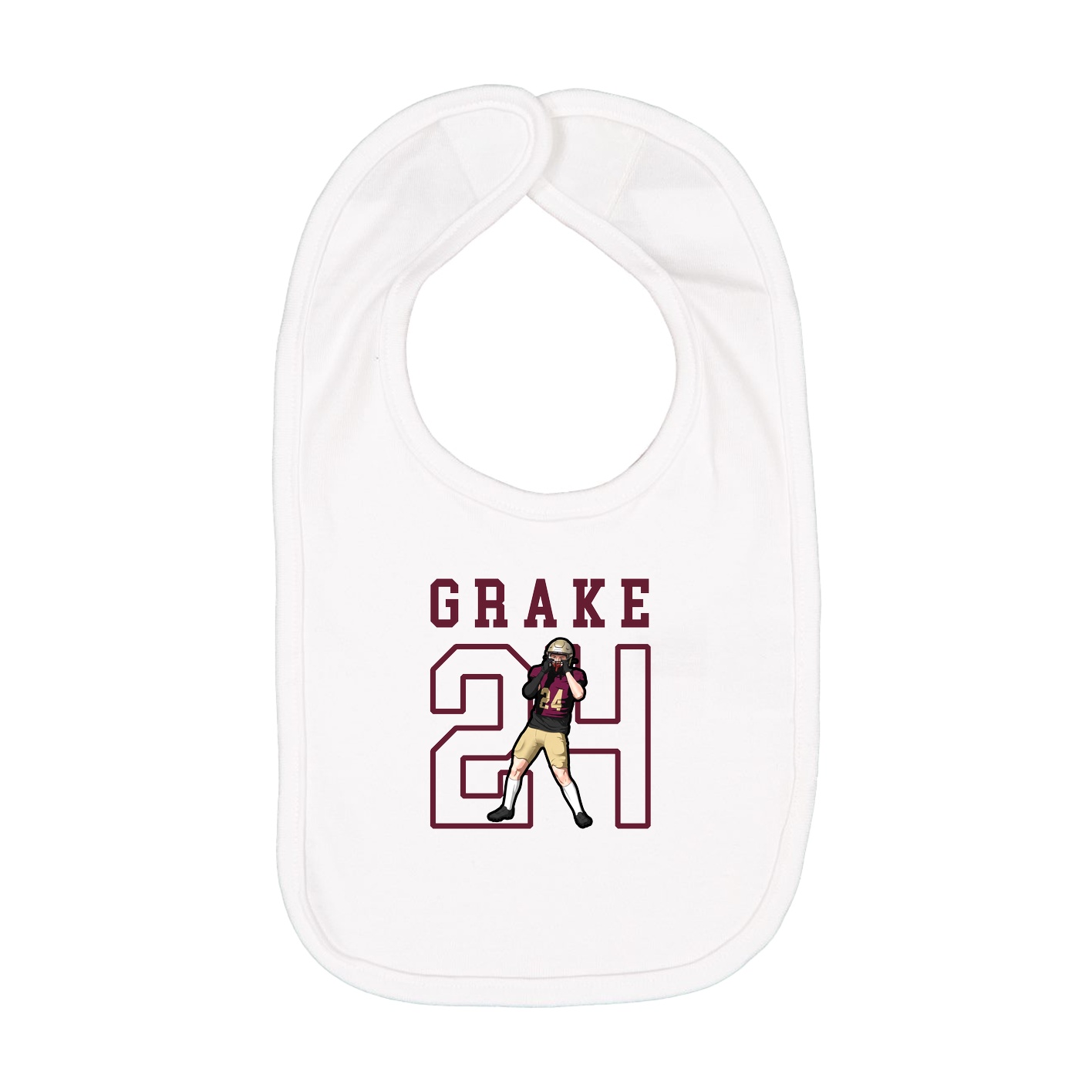 Infant Bib — Shirsey in White