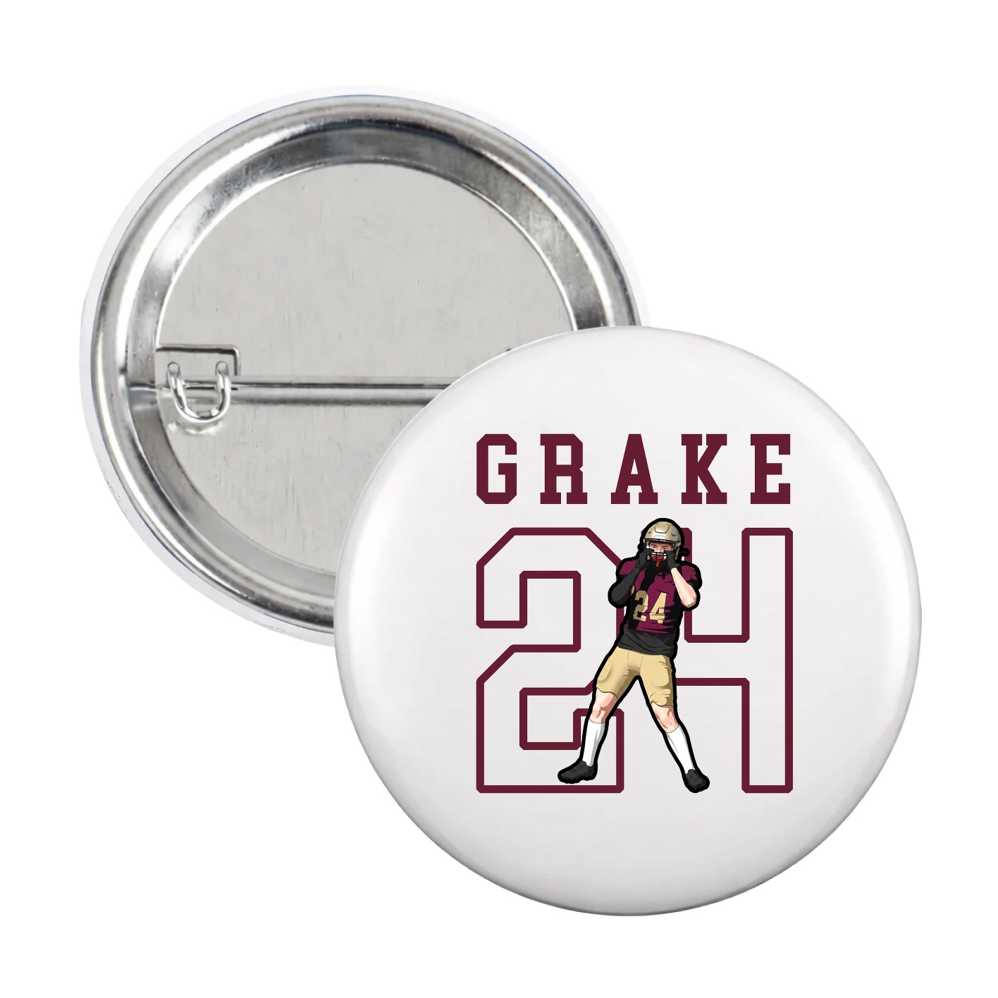 Game Day Button — Shirsey in White