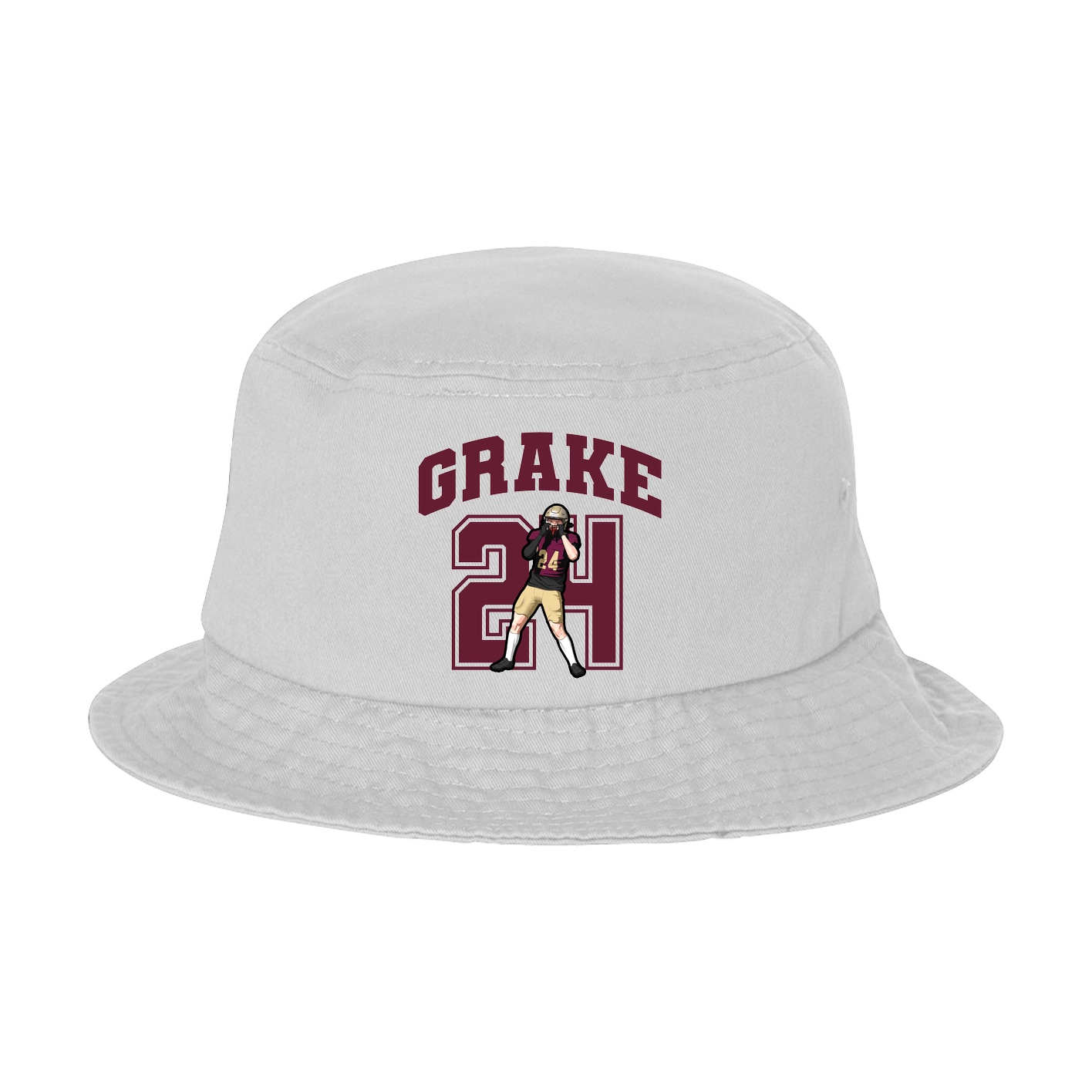 Bucket Cap — Number in White