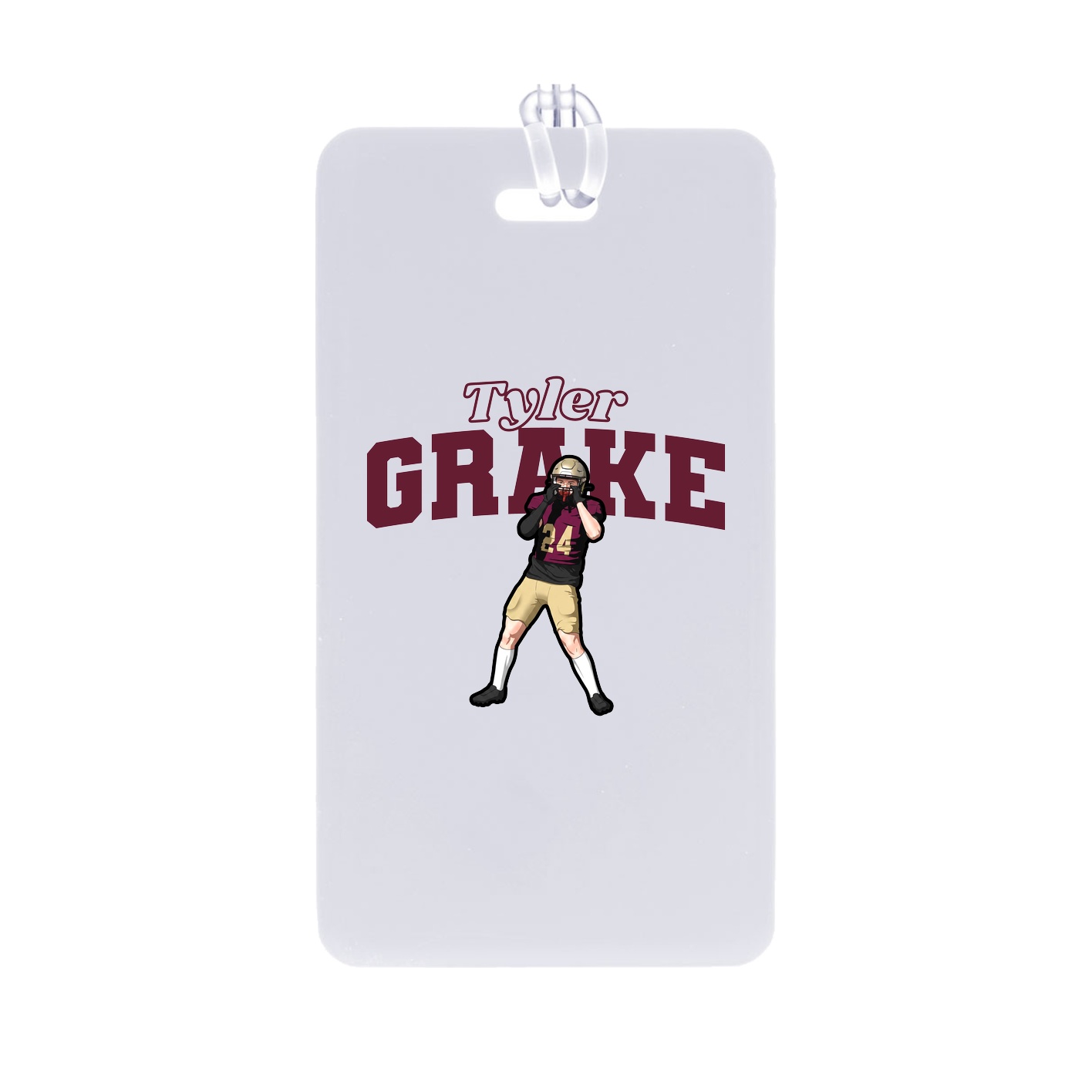 Bag Tag — Name Arch in Classic