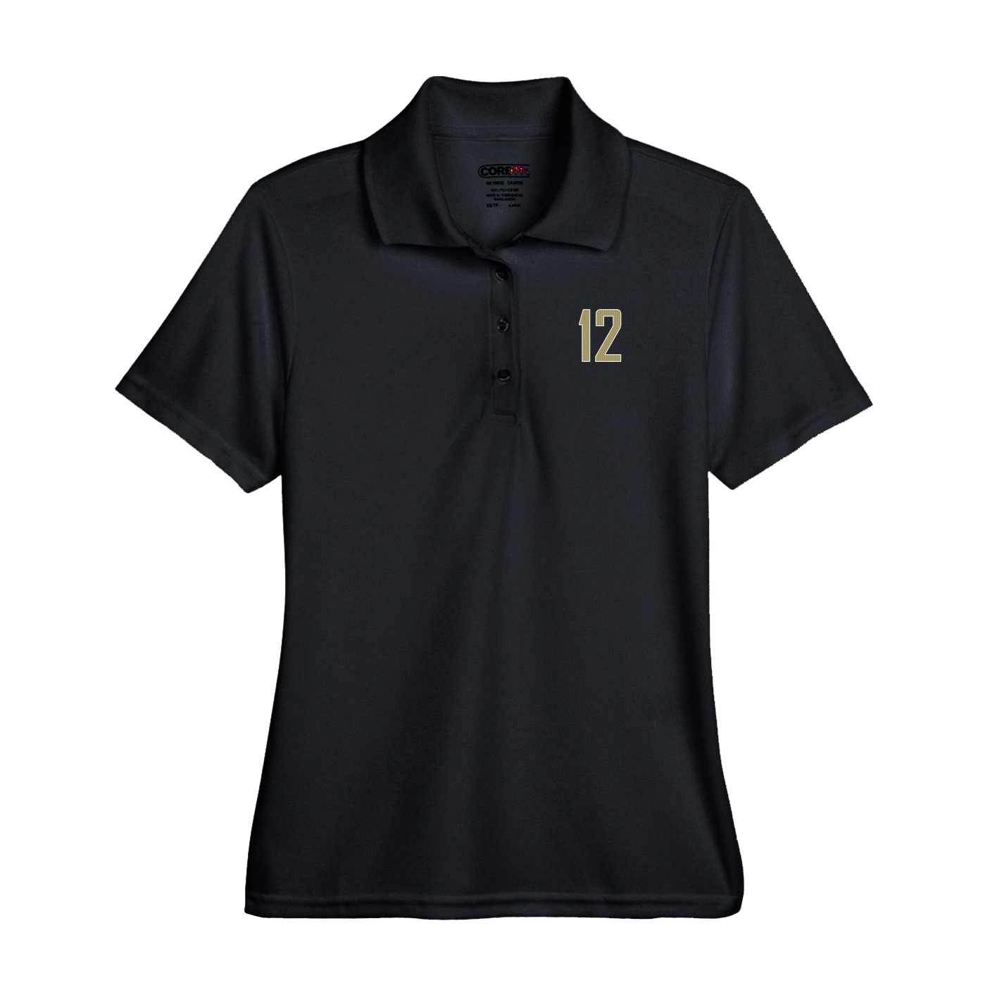 Performance Polo — Front Shirsy in Black