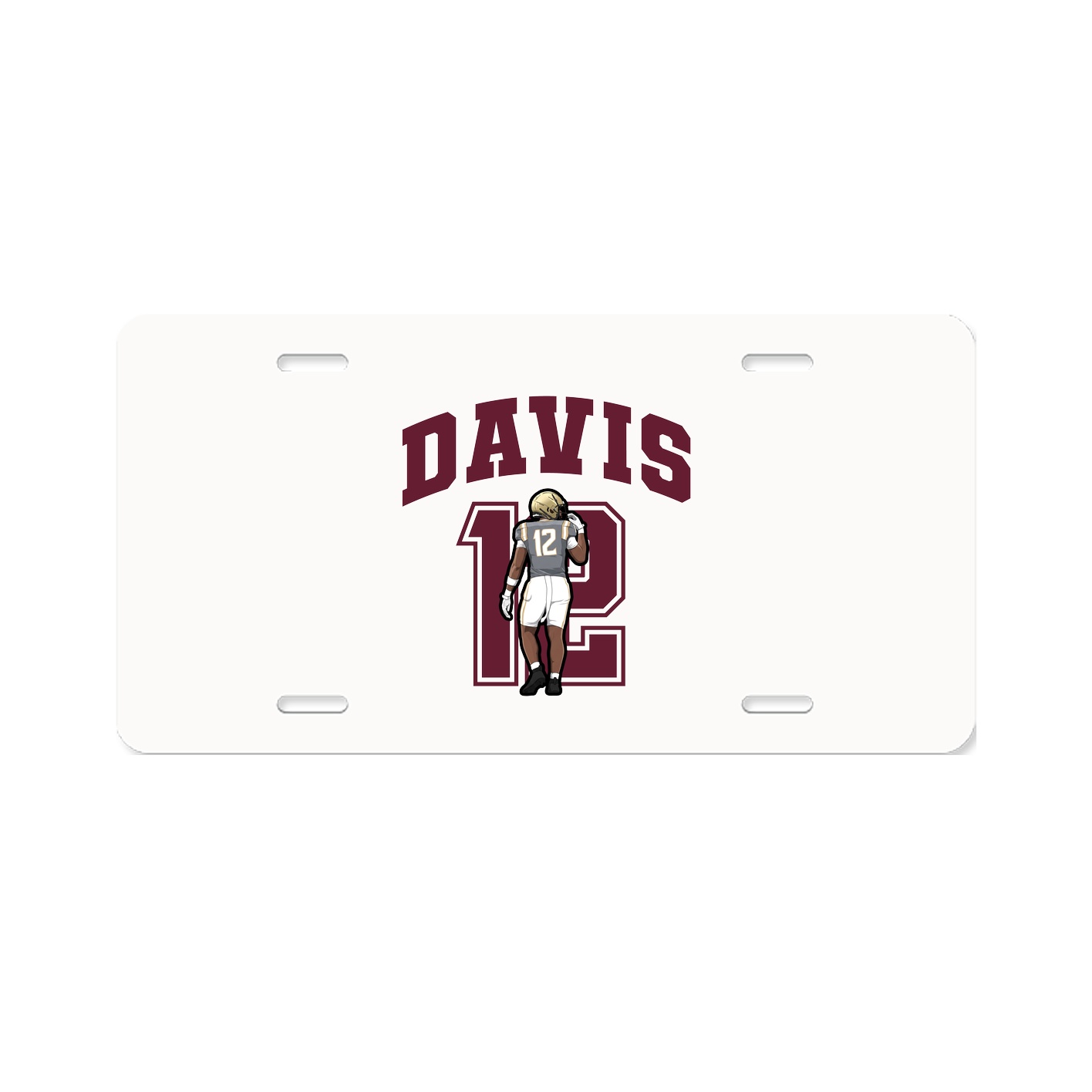 License Plate — Number in Classic
