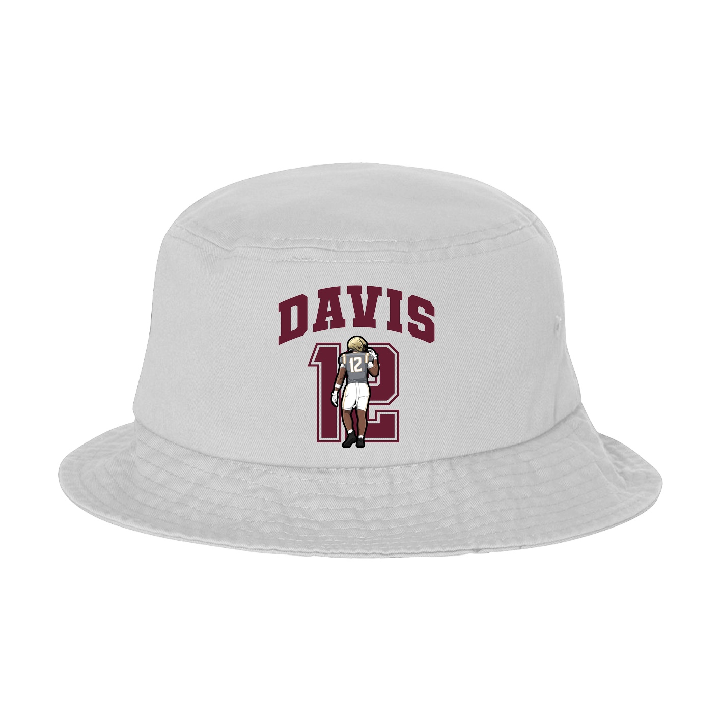Bucket Cap — Number in White