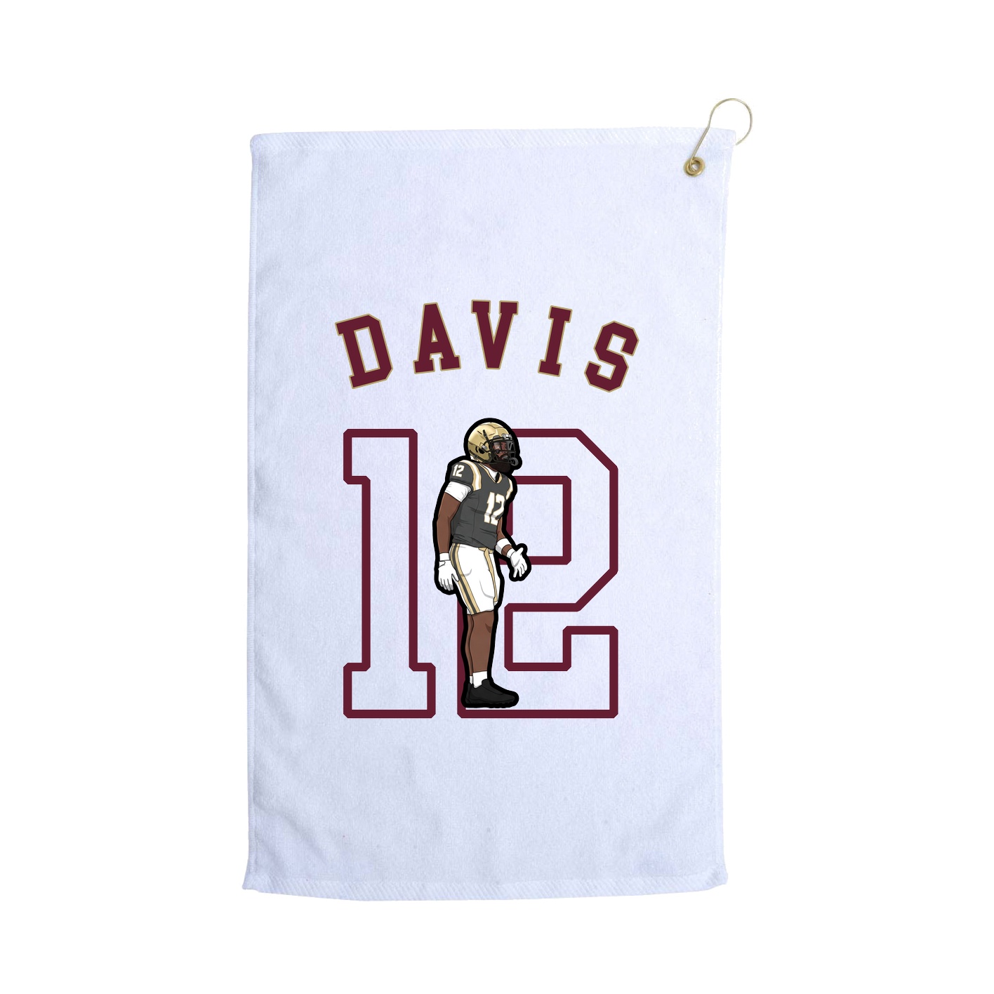 Golf Towel — Shirsey Arch in White