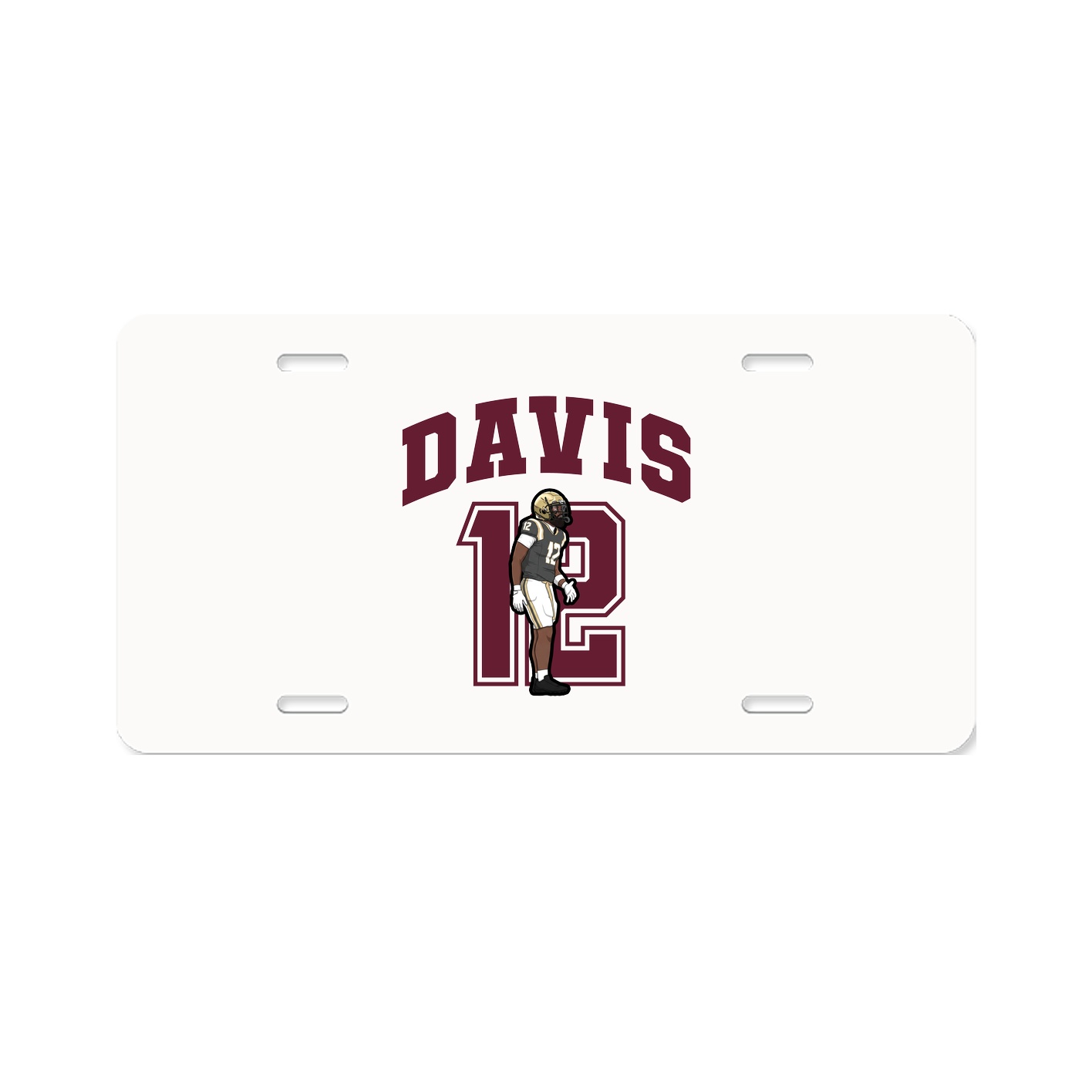 License Plate — Number in Classic