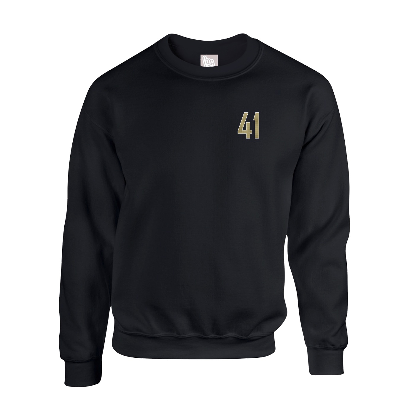 Fleece Crew — Front Shirsy in Black